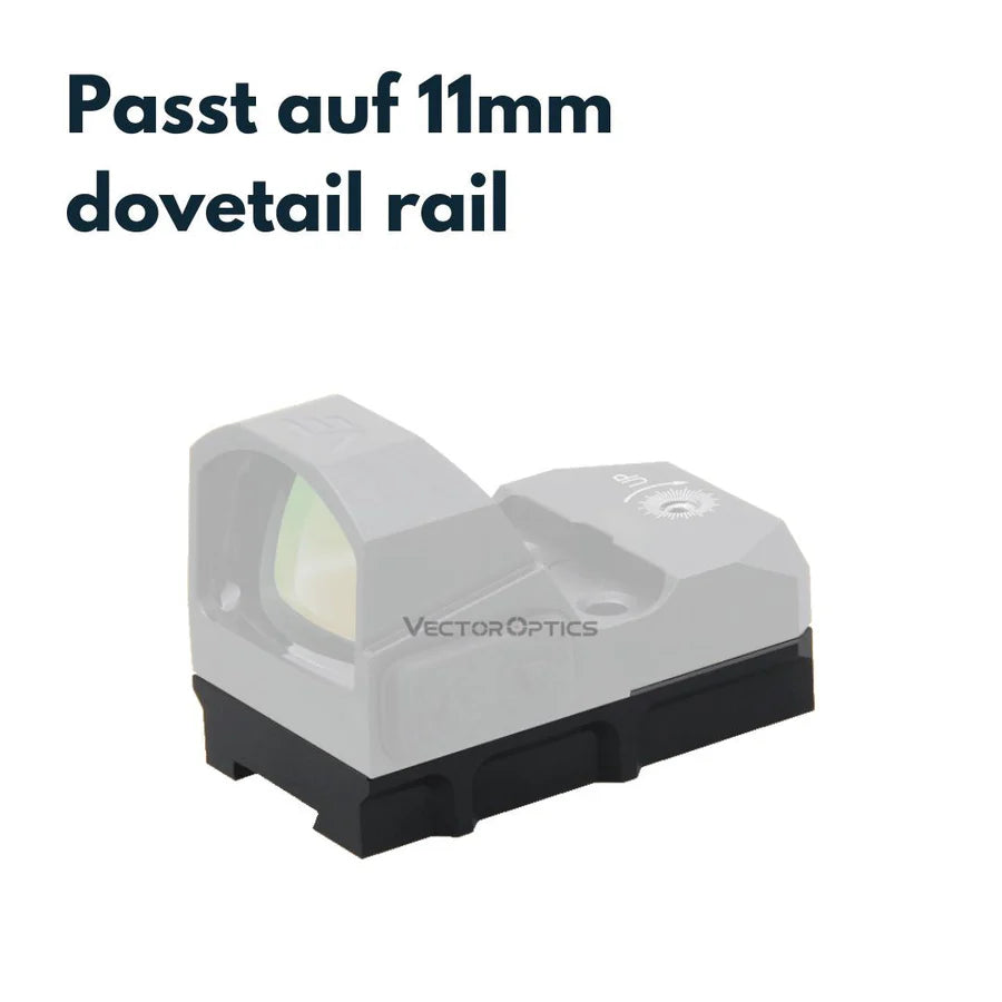 VectorOpticsVector Optics SCFRM - 04 Montage mit TEK (Docter Sight) Footprint für 11mm Dovetail - Black Raptor