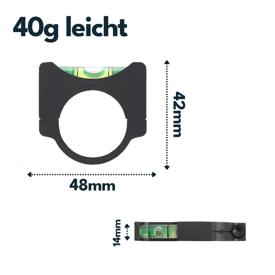 VectorOpticsVector Optics SCACD - 01 Wasserwaage zur Montage am 30mm Tubus - Black Raptor