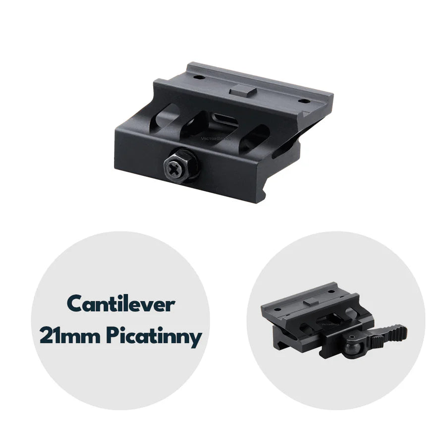 VectorOpticsVector Optics MAV - QD10 Schnellmontage für Aimpoint Micro Footprint, 21mm Picatinny, h=20,5mm - Black Raptor