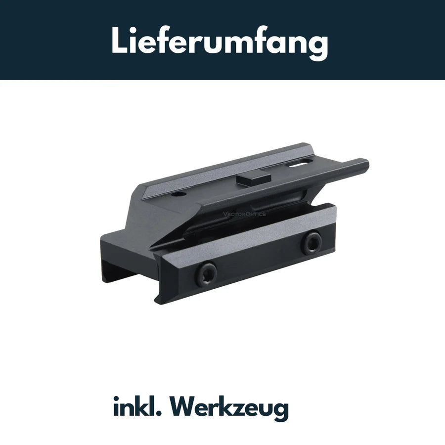 VectorOpticsVector Optics MAV - P05 Montage für Aimpoint Micro Footprint, 21mm Picatinny, h=12,8mm - Black Raptor