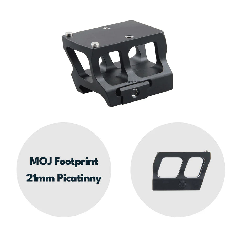VectorOpticsVector Optics SCRA - 71 Montage mit MOJ (RMR) Footprint, 21mm Picatinny, h=28mm - Black Raptor