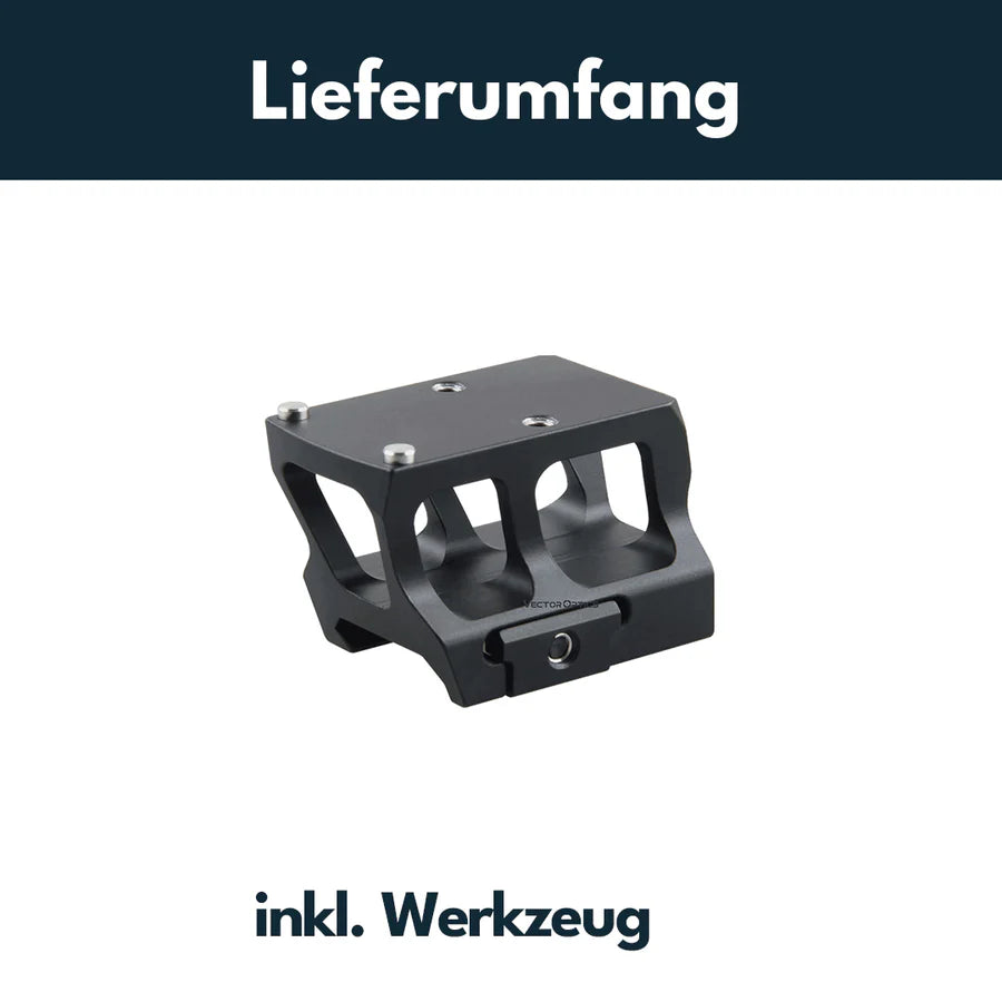 VectorOpticsVector Optics SCRA - 71 Montage mit MOJ (RMR) Footprint, 21mm Picatinny, h=28mm - Black Raptor