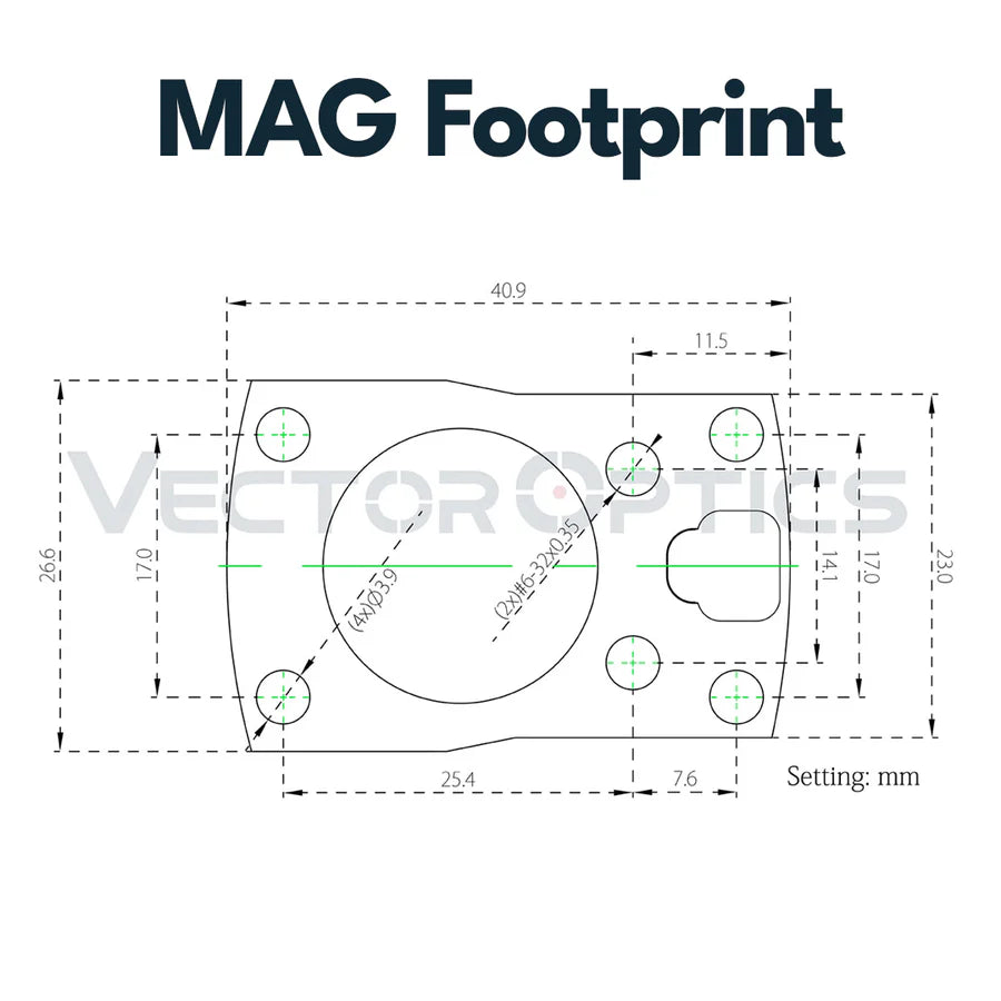 VectorOpticsVector Optics SCRDM - 09 Glock Montage für Reflexvisiere mit MGT (SHIELD) Footprint - Black Raptor
