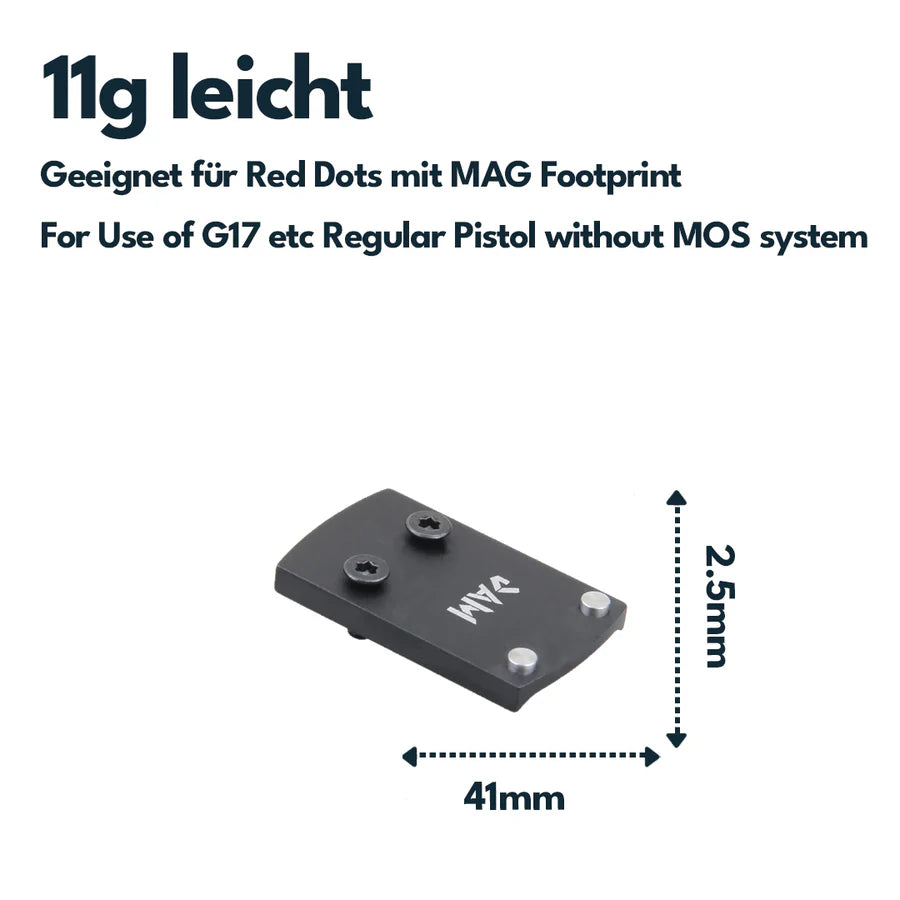 VectorOpticsVector Optics SCRDM - 09 Glock Montage für Reflexvisiere mit MGT (SHIELD) Footprint - Black Raptor
