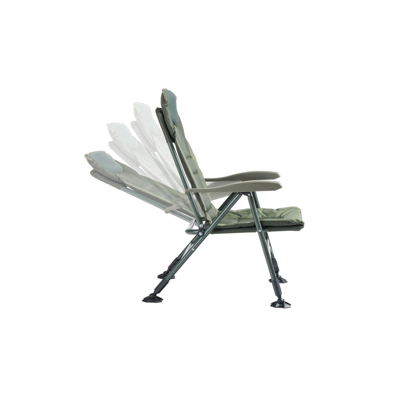 Mivardi Campingstuhl Comfort Quattro – Seitenansicht