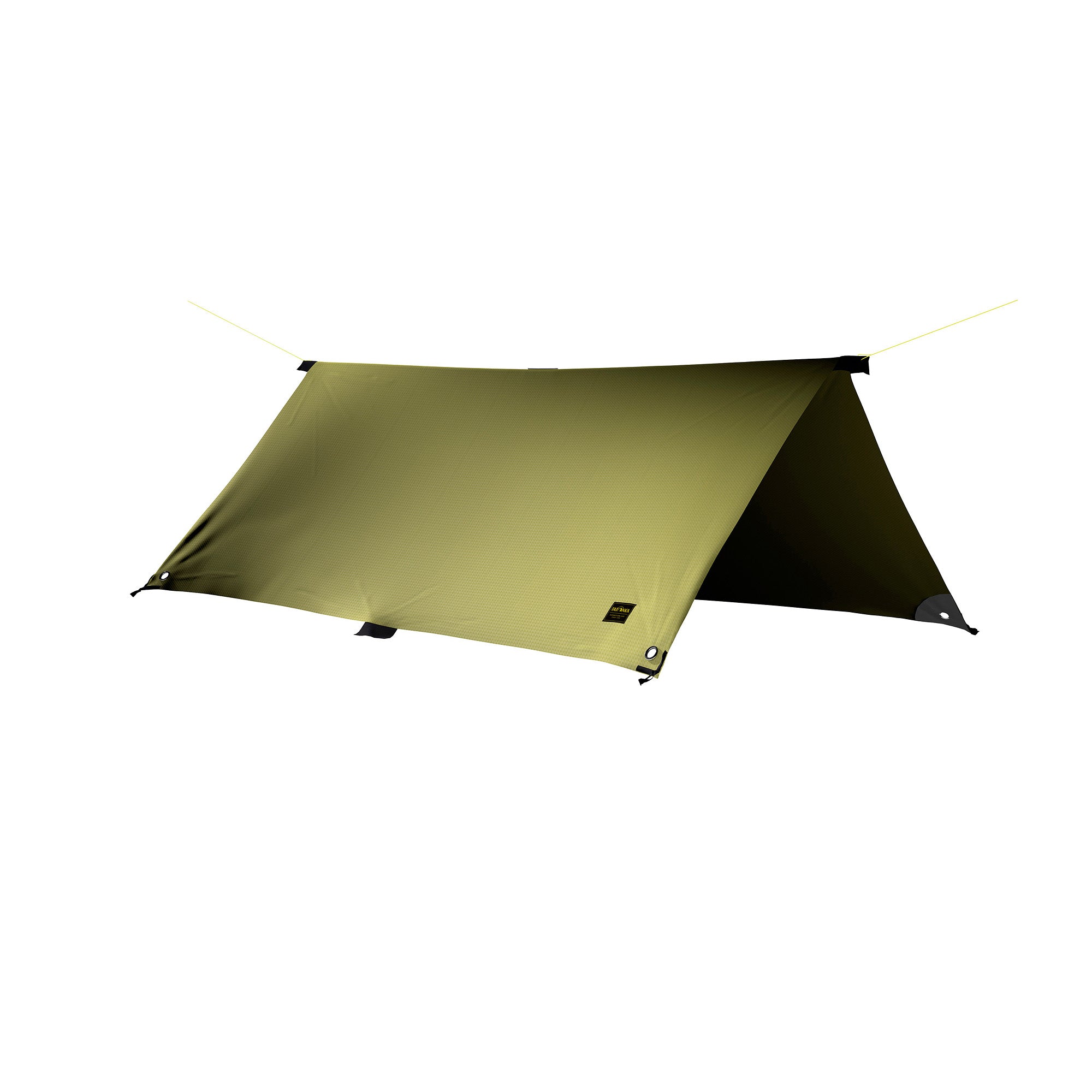 Tatonka Tarp 2 light olive – aufgebauter Wetterschutz