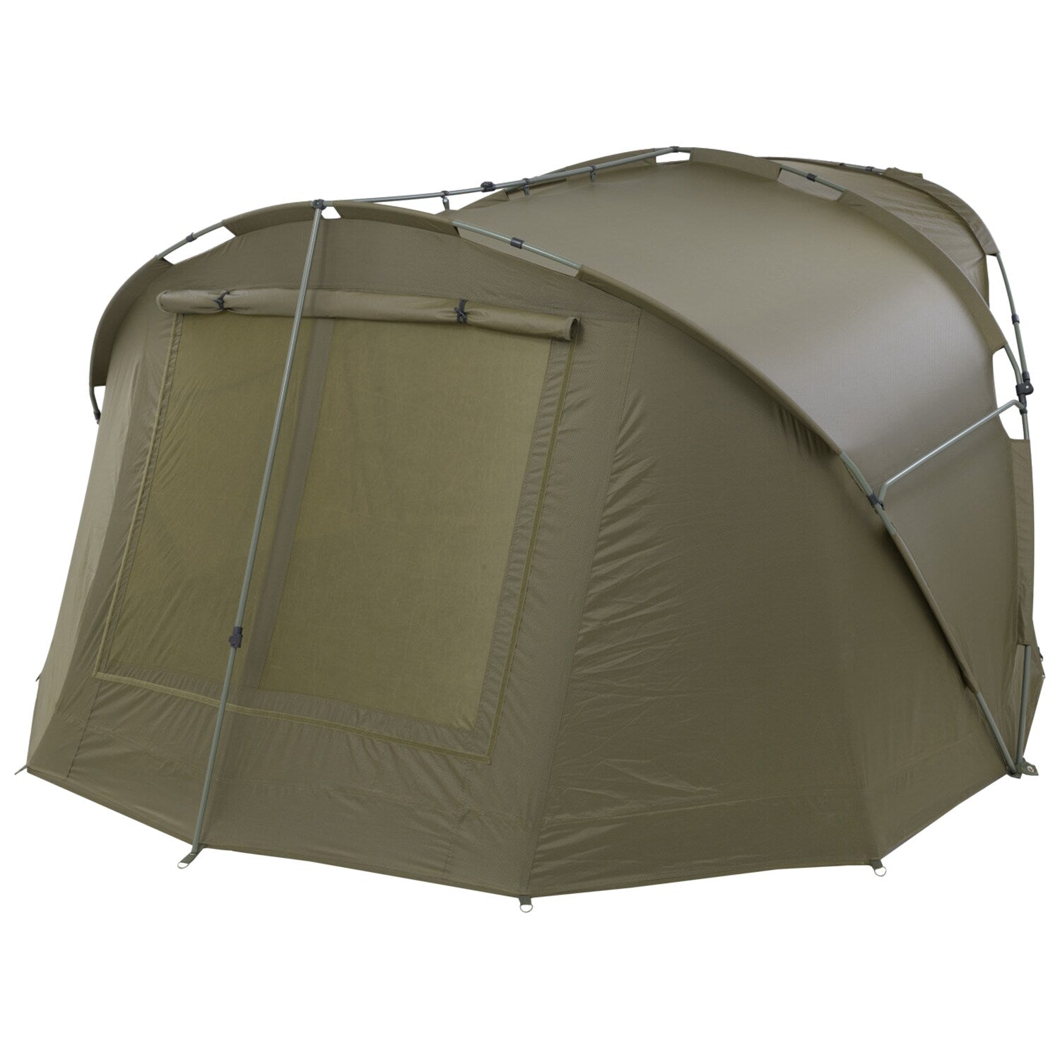 Mivardi Bivvy Entrix XL Zelt Rückseite mit Belüftung