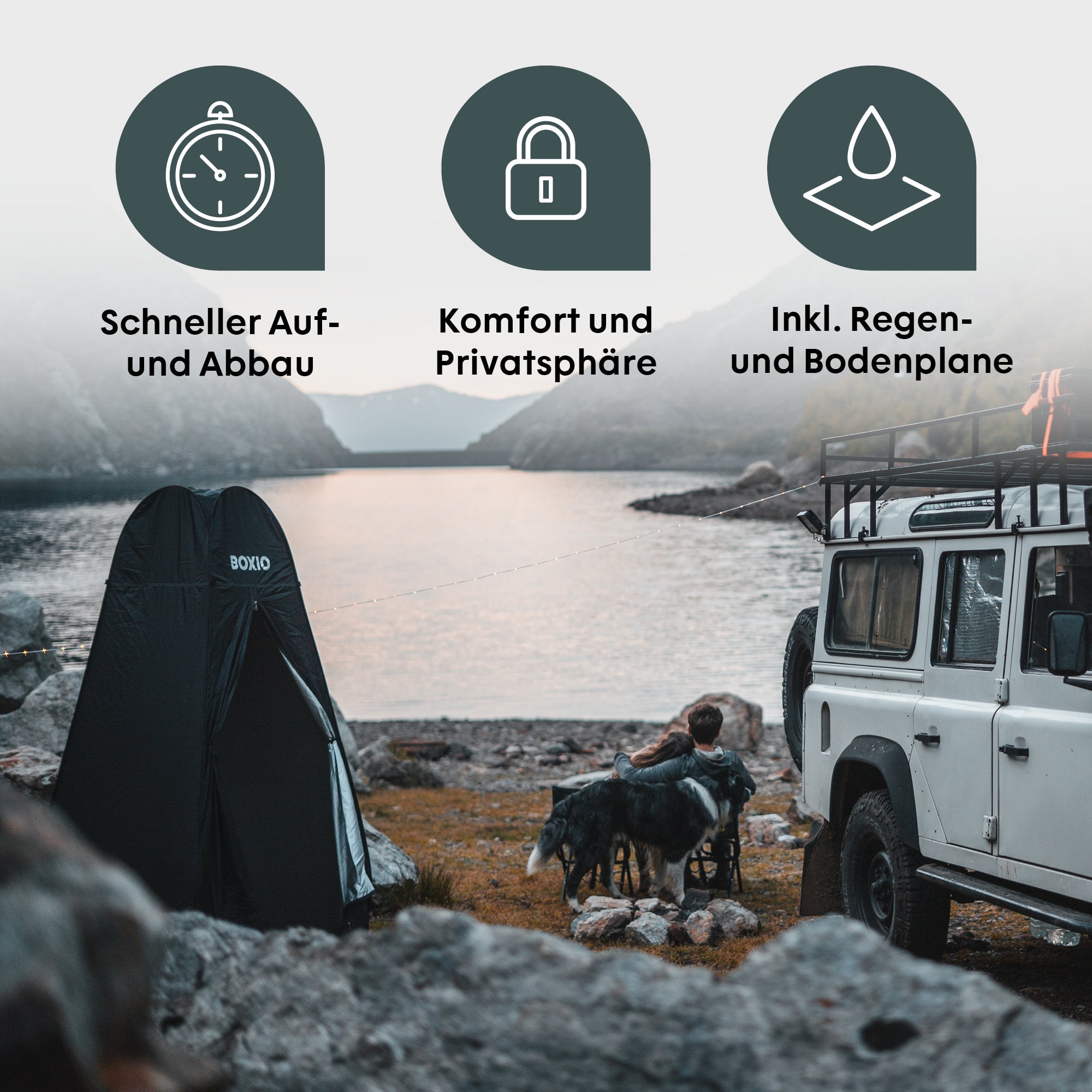 BOXIO TENT | Dusch- oder Toilettenzelt – Produktansicht 6