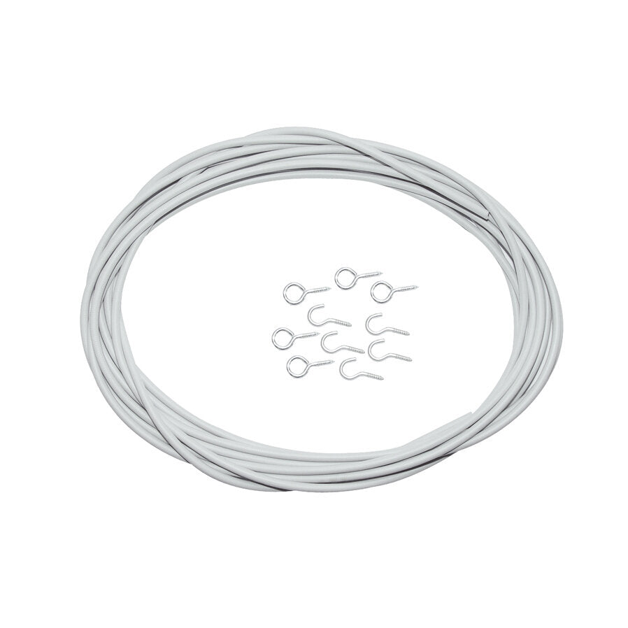 Spannfix-Gardinenspirale, grau, 3 m