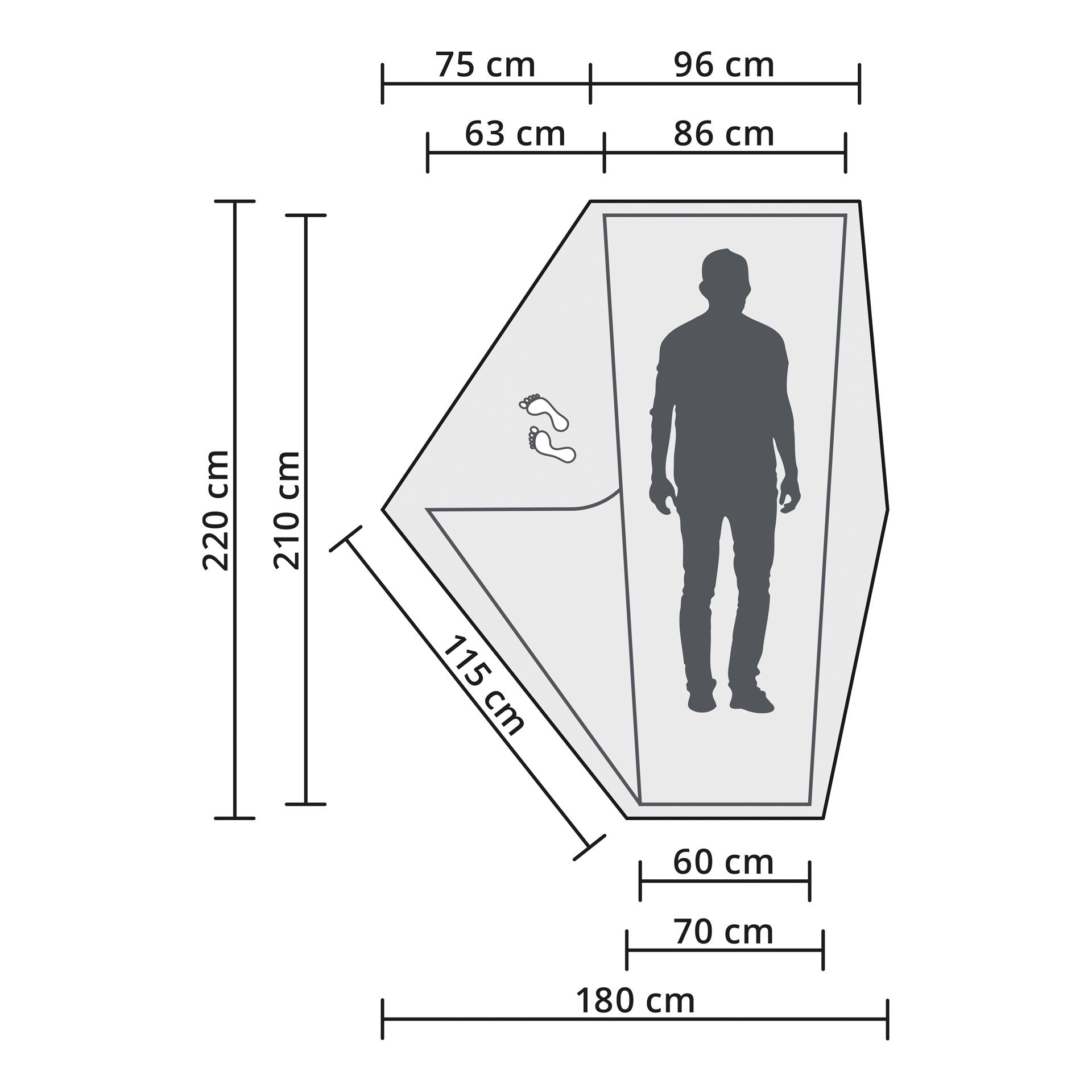 Origin Outdoors Nomad-Lite – Trekkingzelt für 1 Person