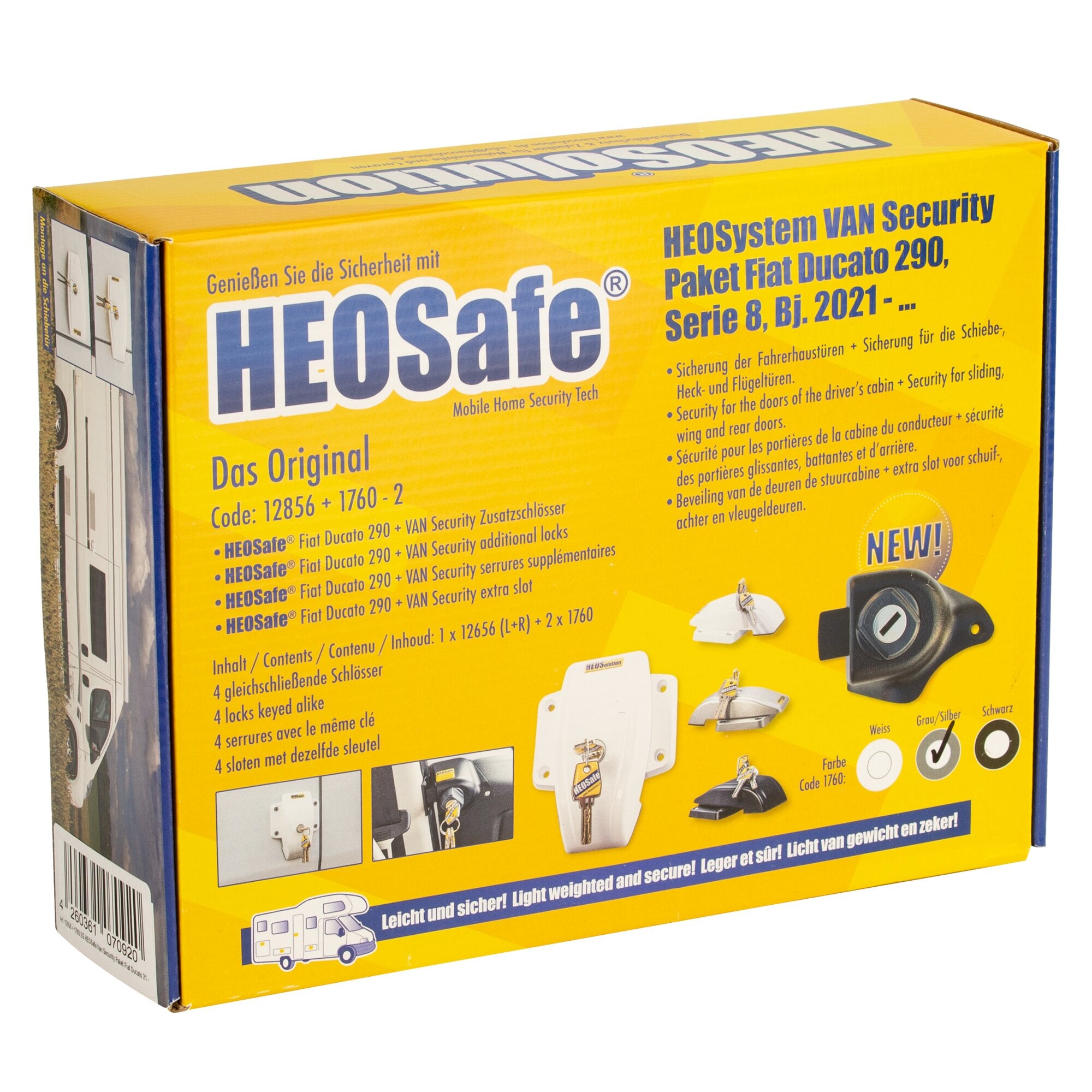 HEOSafe® Sicherheitspaket Van Security Paket Fiat Ducato ab 09/2021, schwarz