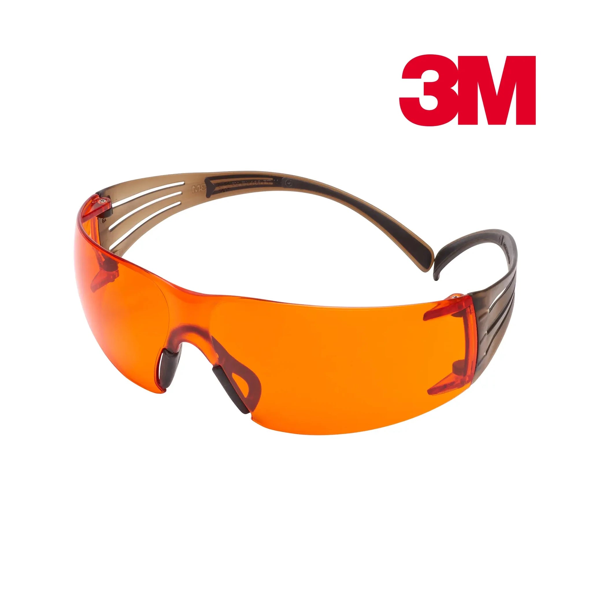 3M SecureFit 400 Schutzbrille Orange – Frontansicht