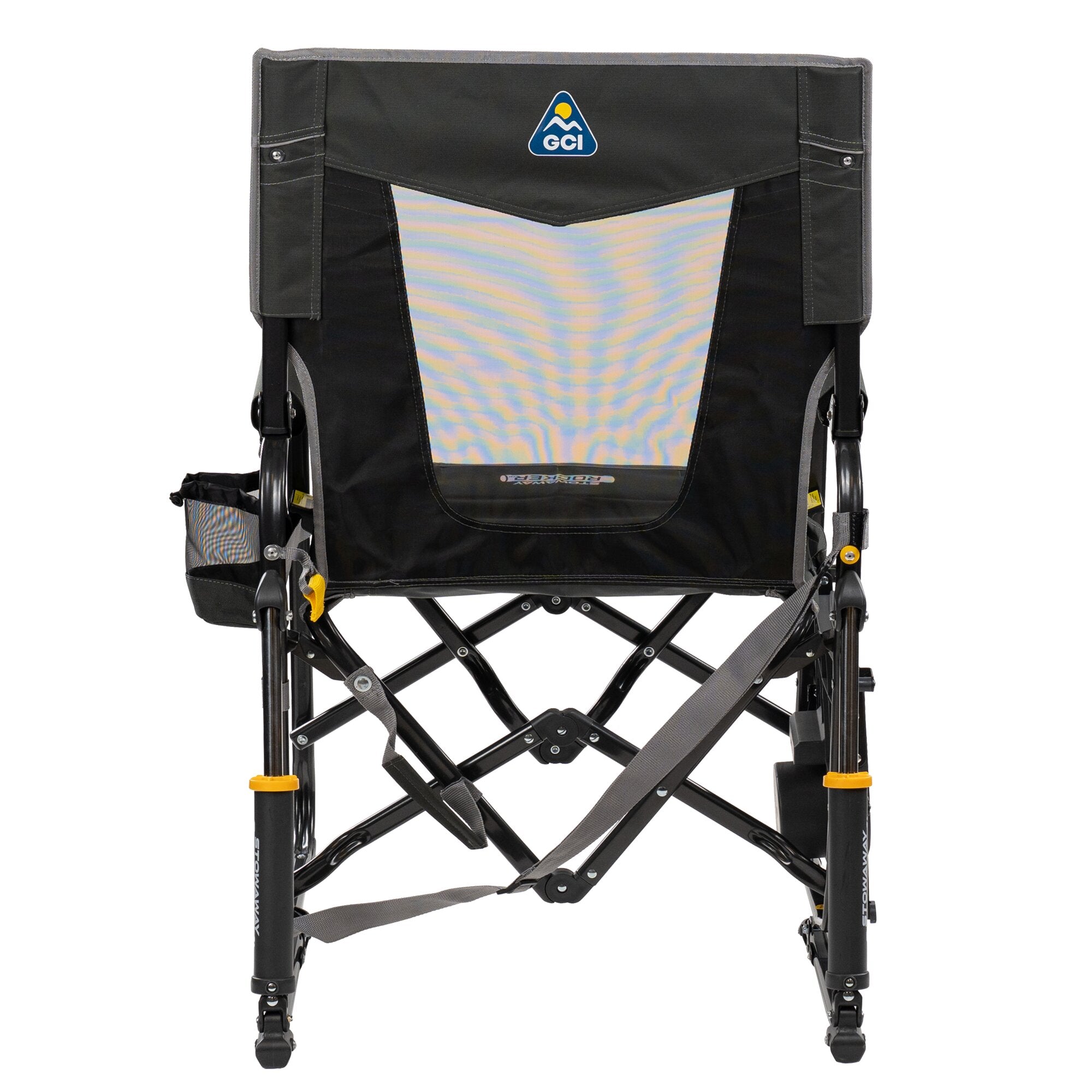 Camping-Schaukelstuhl Stowaway Rocker™ mit Tisch, anthrazit