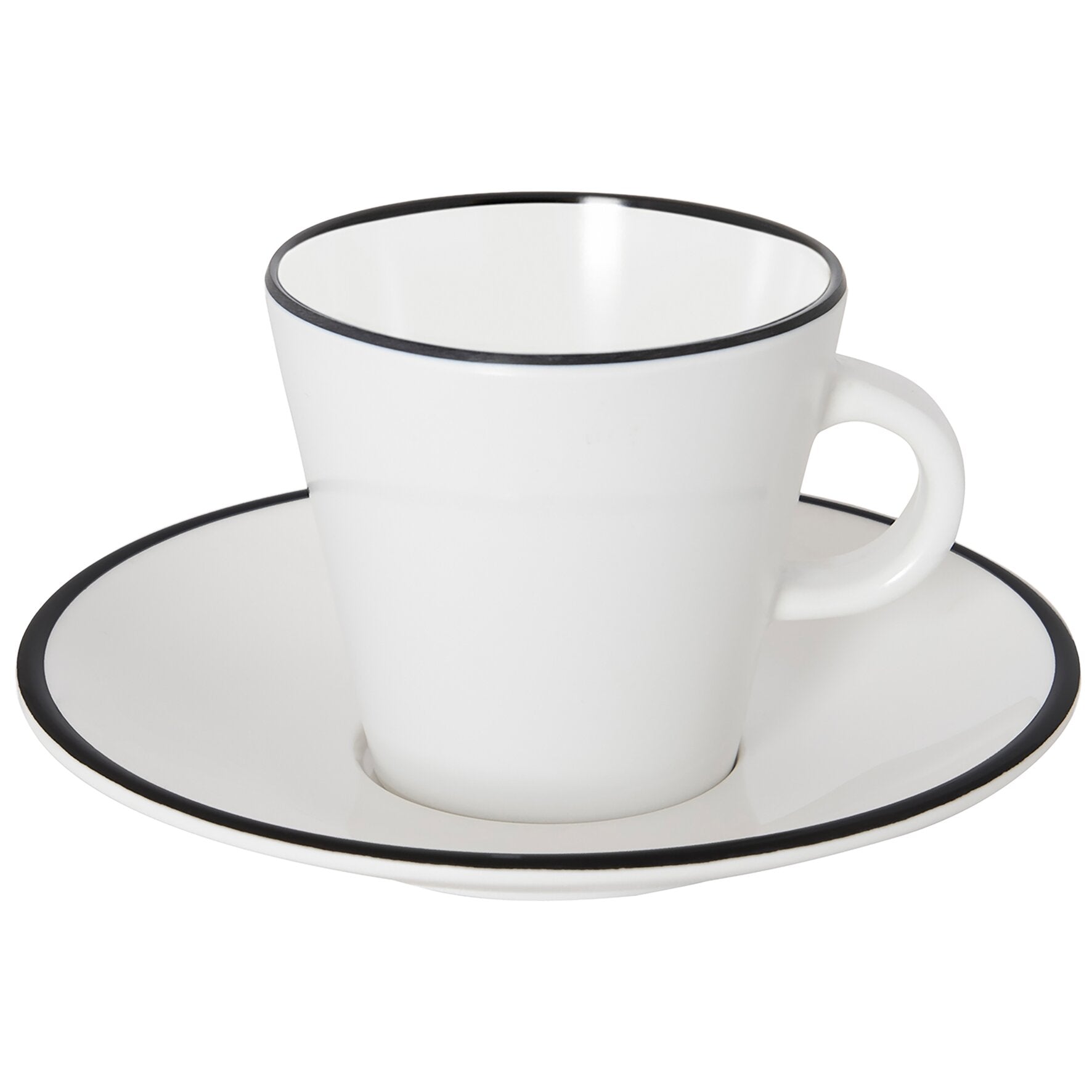 Espressoset Linea Line, schwarz