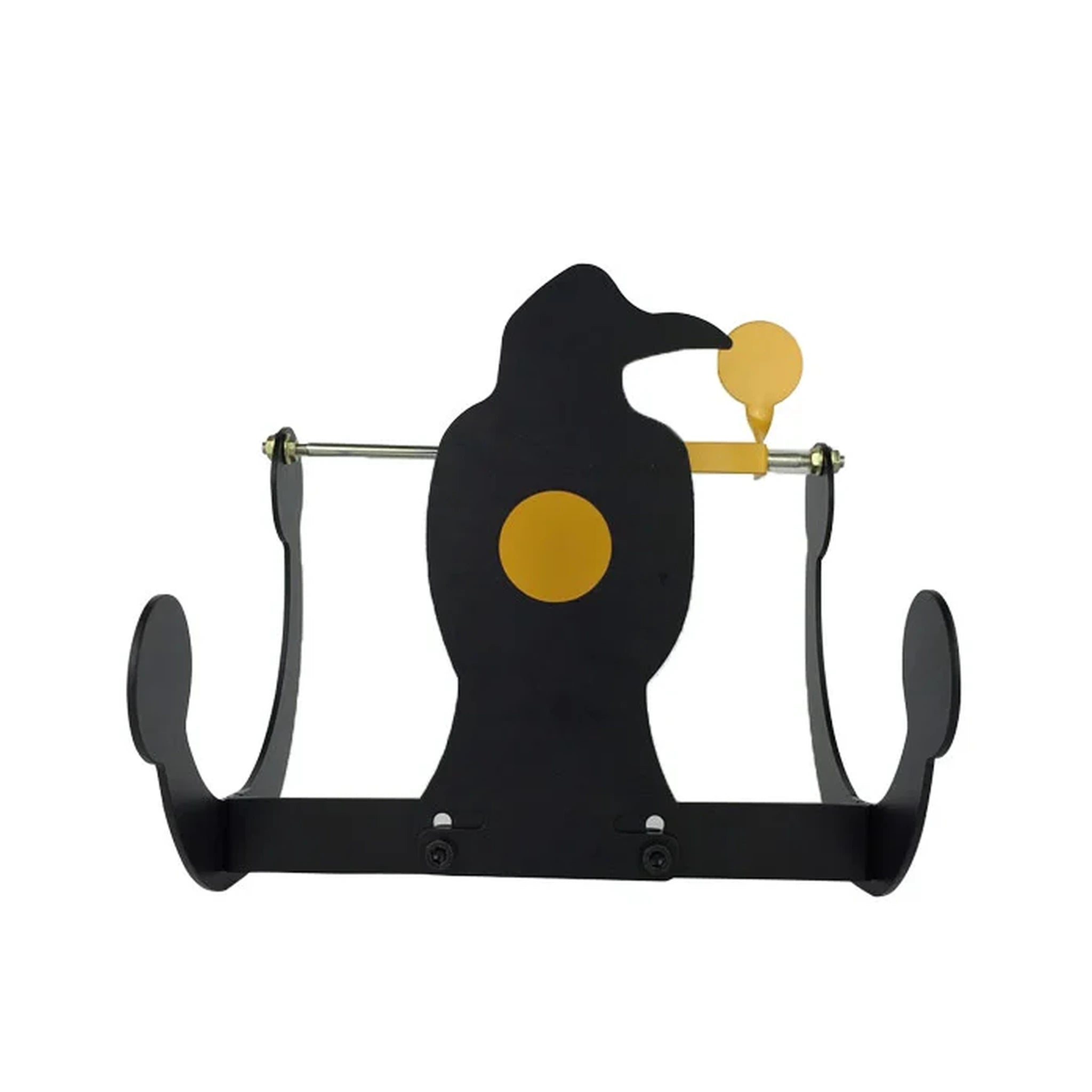 AKAH Zielsilhouette Krähe · rotierendes Metallziel für Luftdrucktraining