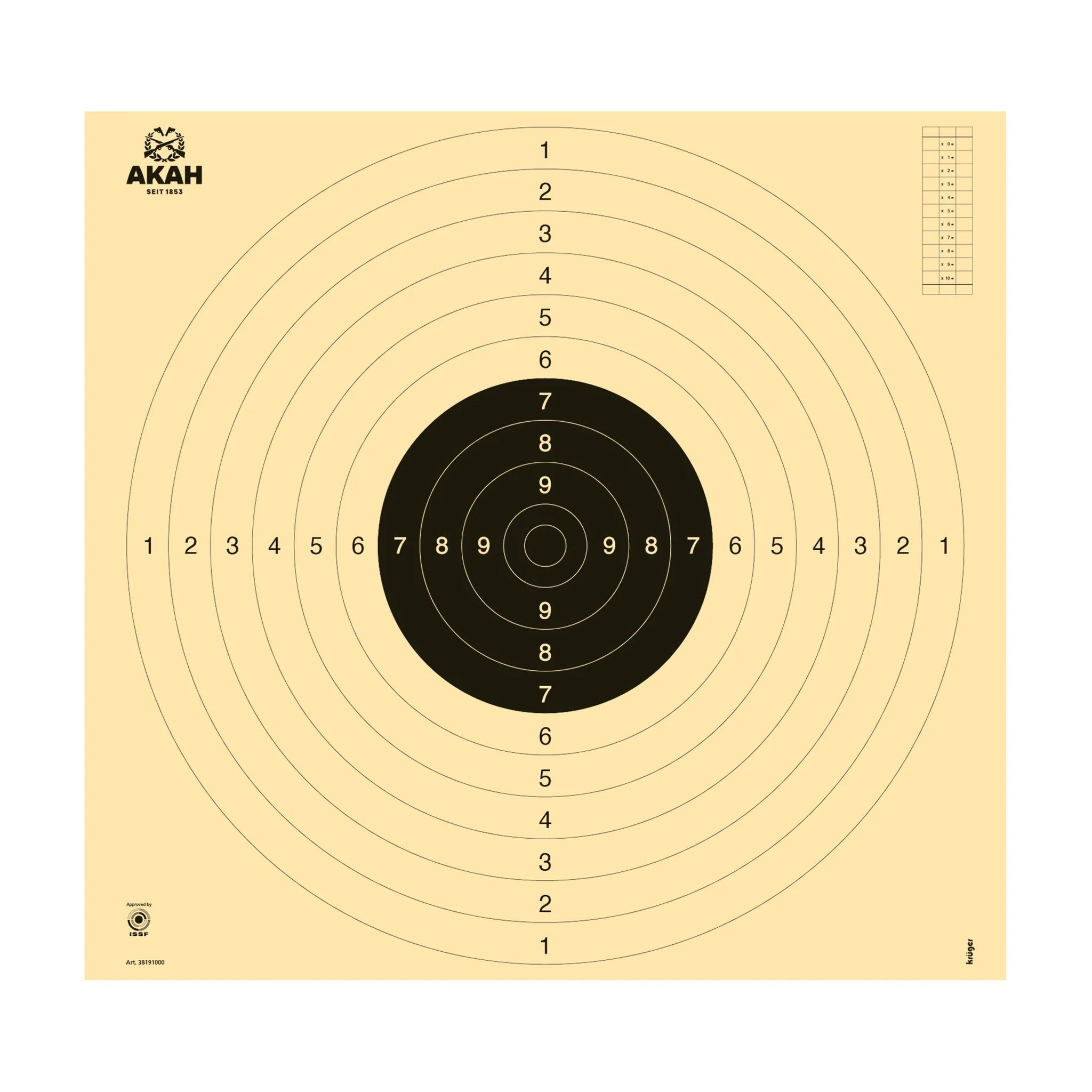 AKAH Ring-Scheibe 55 × 55 cm · Variante mit Einsteckschlitzen für Spiegel