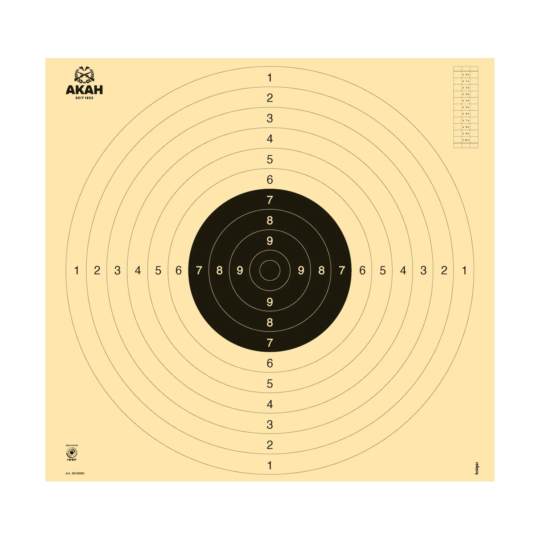 AKAH Ring-Scheibe 55 × 55 cm · geschlossene Variante ohne Einsteckschlitze