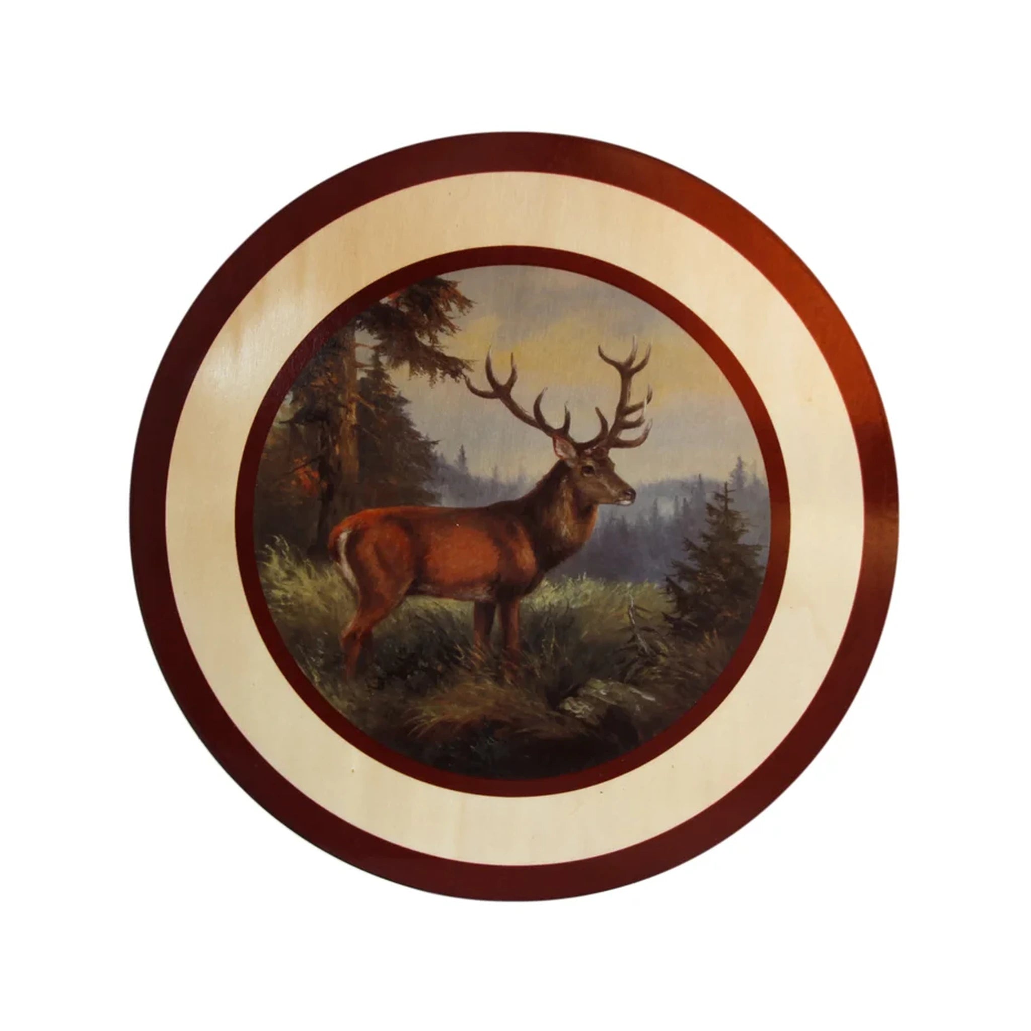 AKAH Ehrenscheibe aus Sperrholz 35 cm – Motiv Hirsch