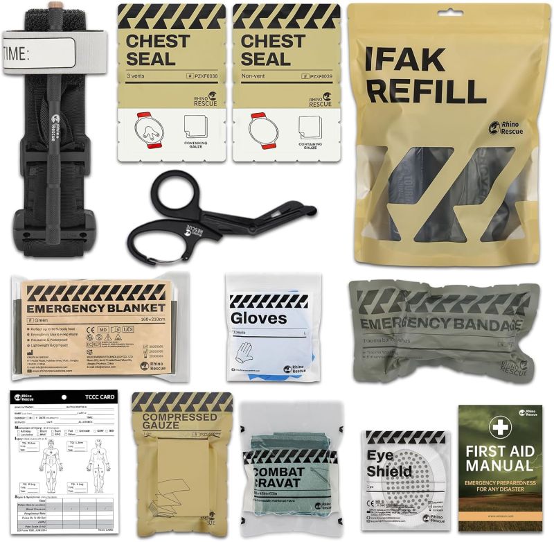 Rhino RescueRhino Rescue IFAK Refill Set Erste - Hilfe Nachfüllset - Black Raptor