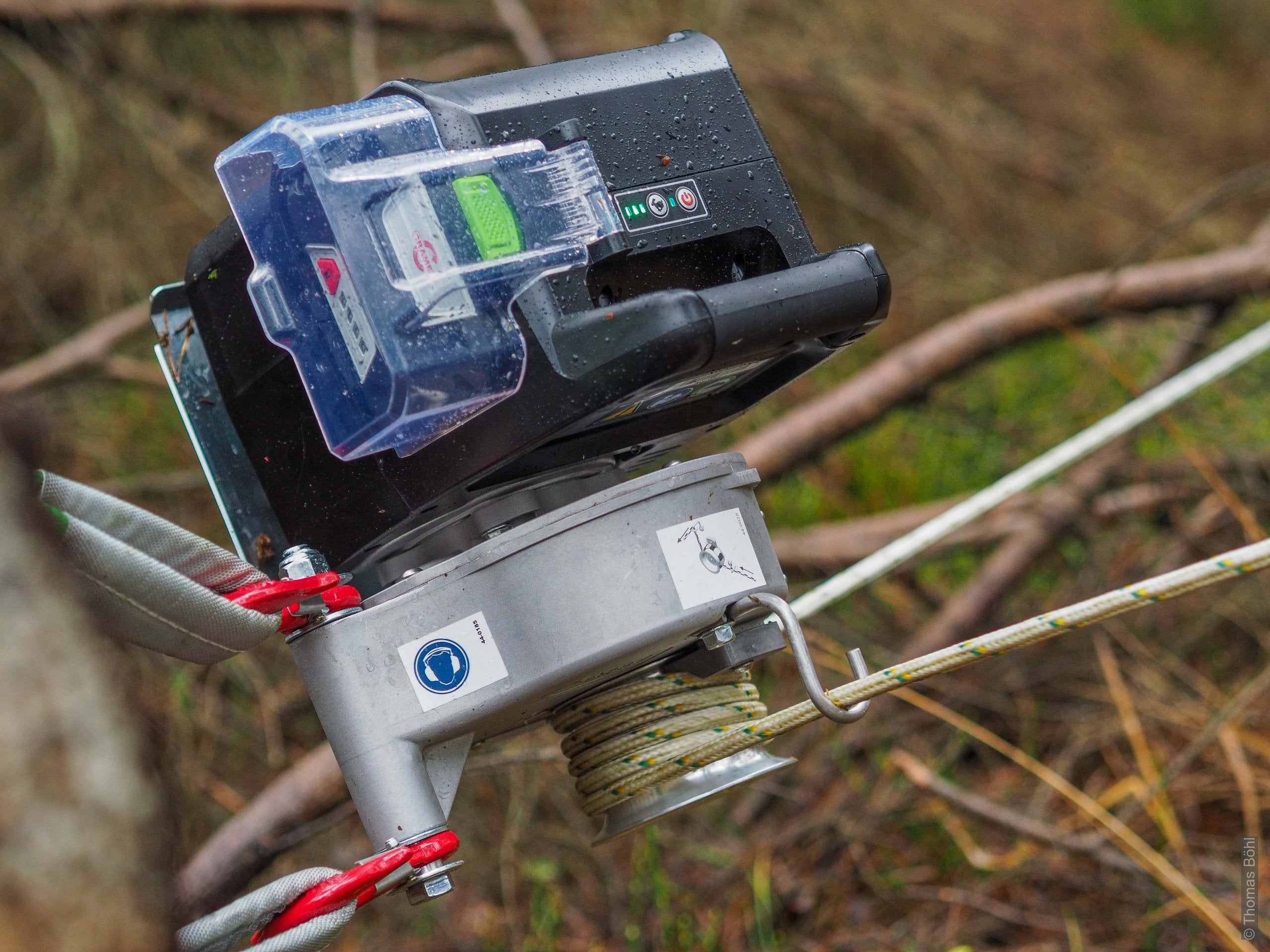 Portable Winch PCW3000‑Li Akku Spillwinde - Black Raptor