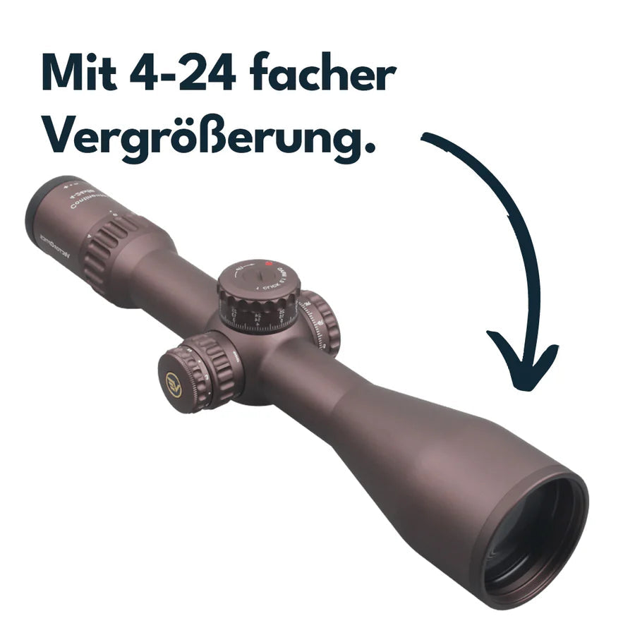 Vector Optics SCFF - 39 Continental x6 4 - 24x56 Coyote FDE - Black Raptor