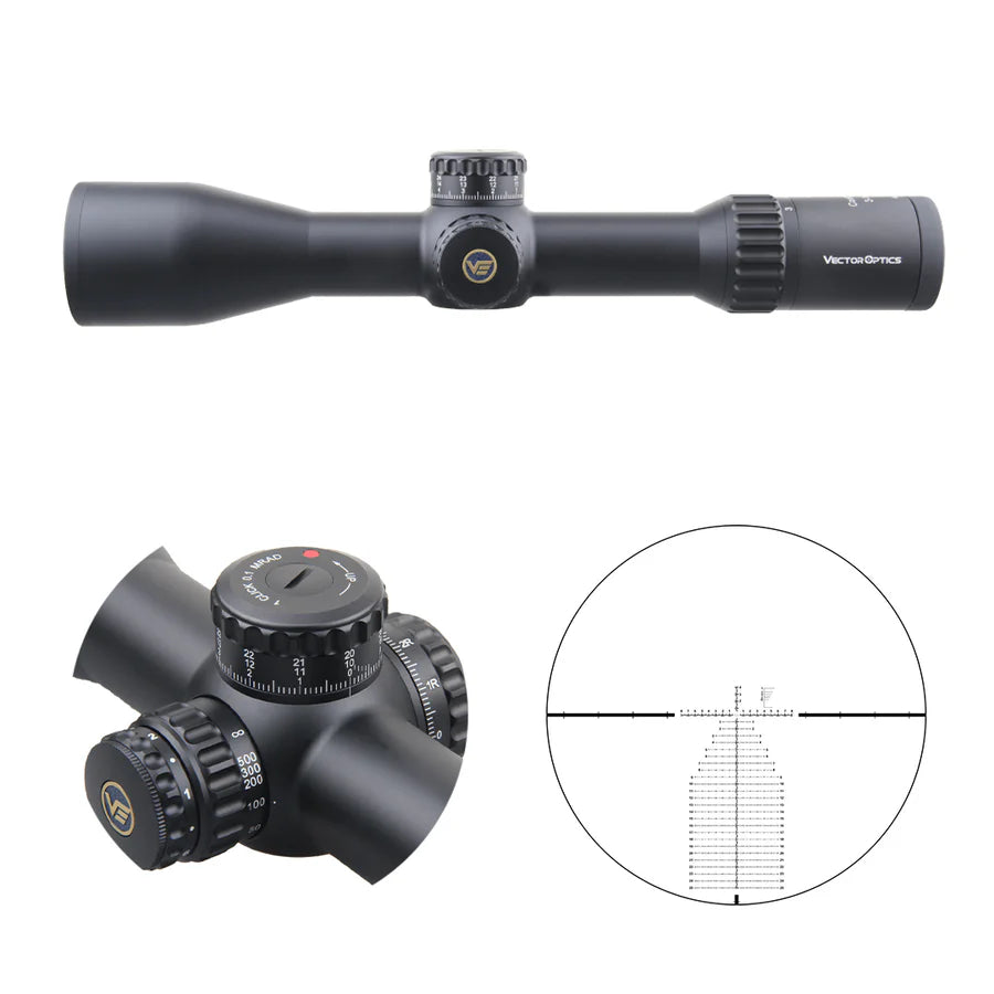 VectorOpticsVector Optics SCFF - 43 Continental x6 3 - 18x50FFP - Black Raptor