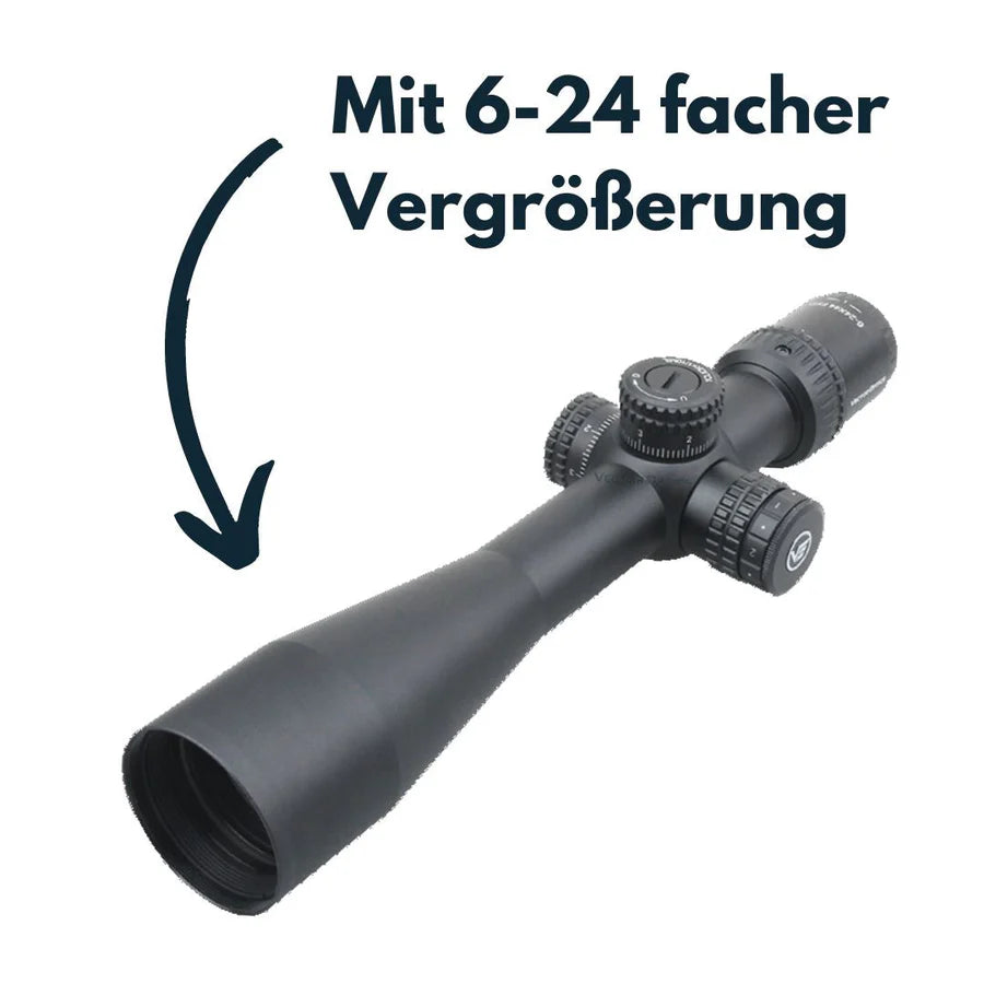 VectorOpticsVector Optics SCFF - 37 - Veyron 6 - 24x44IR FFP MIL - Black Raptor