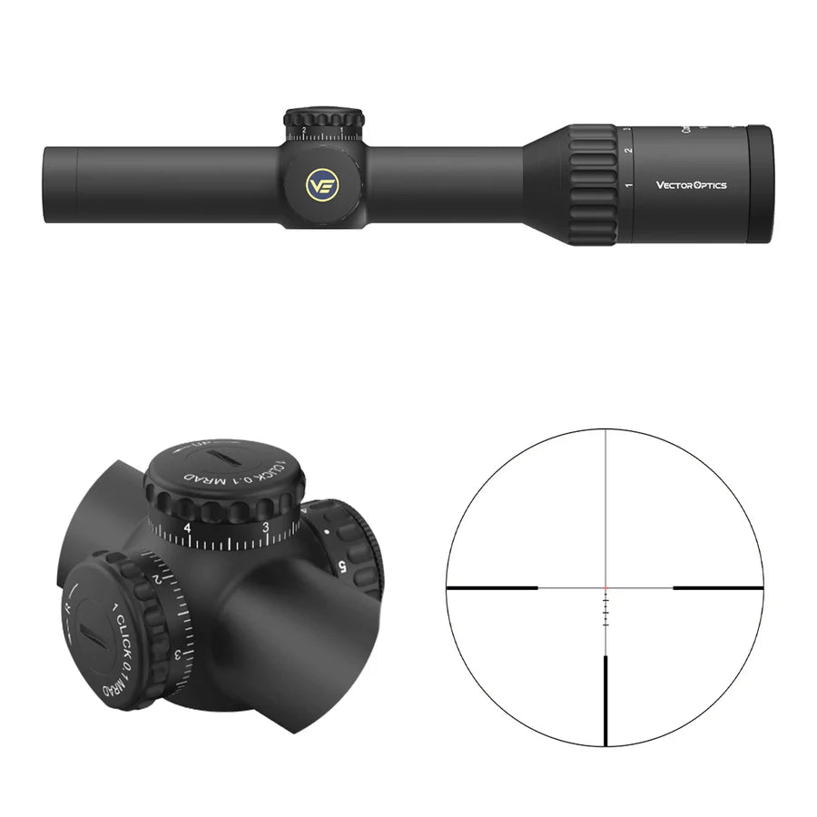 VectorOpticsVector Optics SCOC - 23T Continental x6 1 - 6x24 - Black Raptor