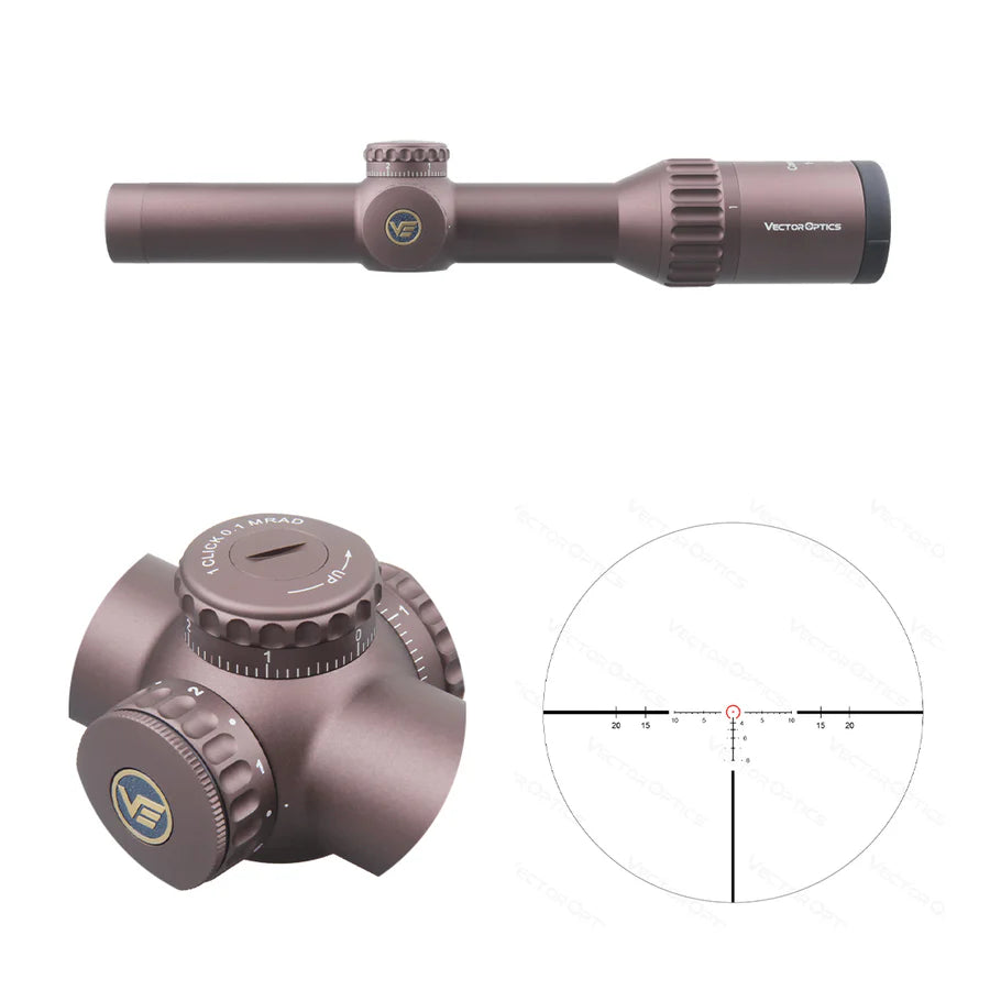 Vector Optics SCOC - 34 Continental x6 1 - 6x24 Coyote FDE - Black Raptor
