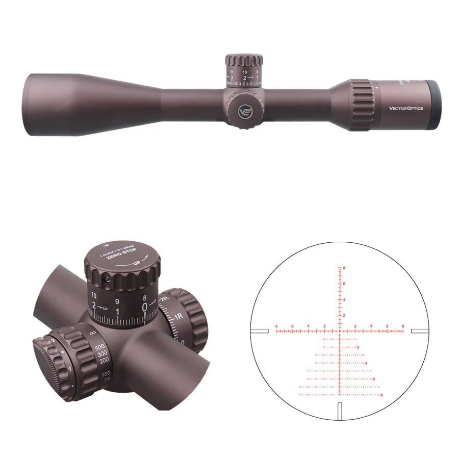 VectorOpticsVector Optics Continental x6 4 - 24x50 Coyote FDE - Black Raptor