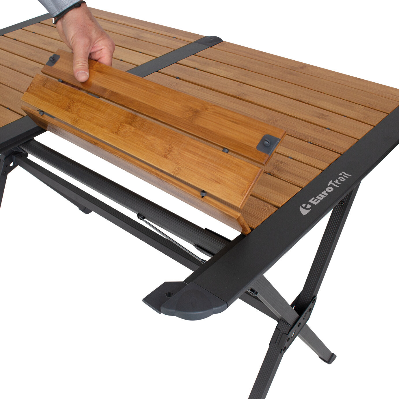 Bambus Rolltisch Chambery, 80 cm