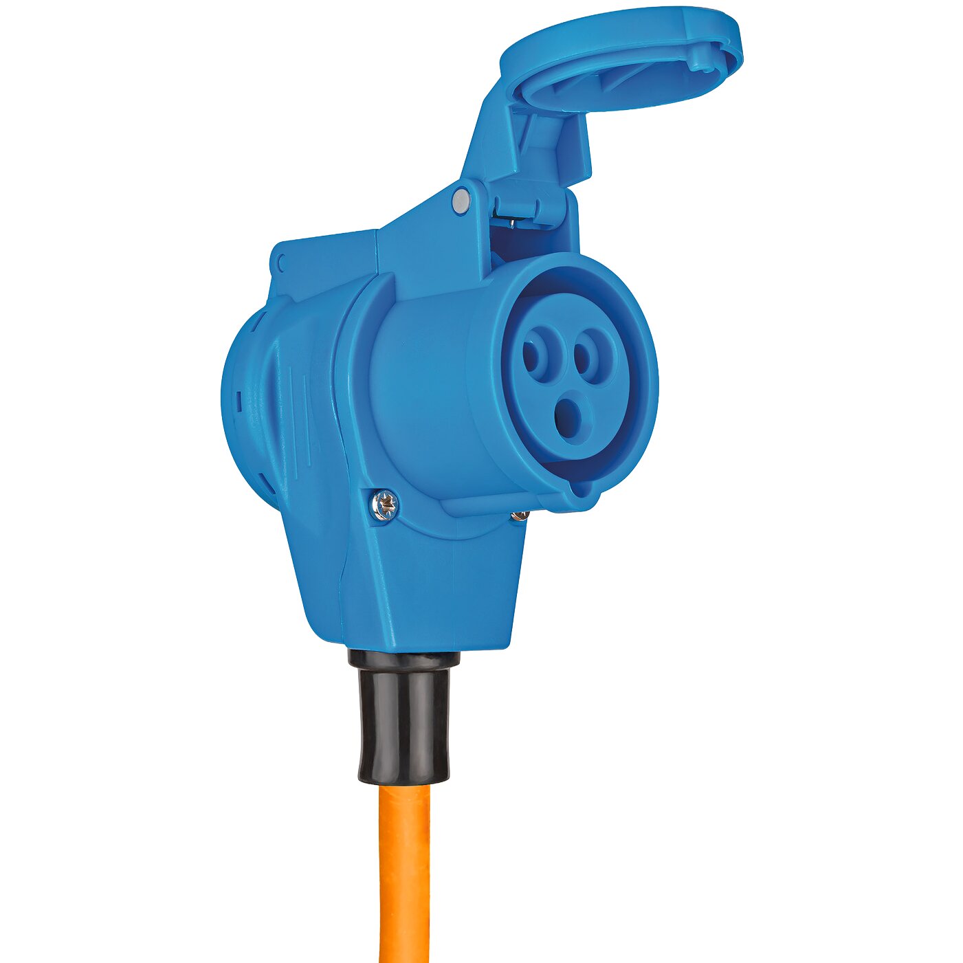 Verlängerungskabel Camping CEE-CEE/Schuko, 25 m orange