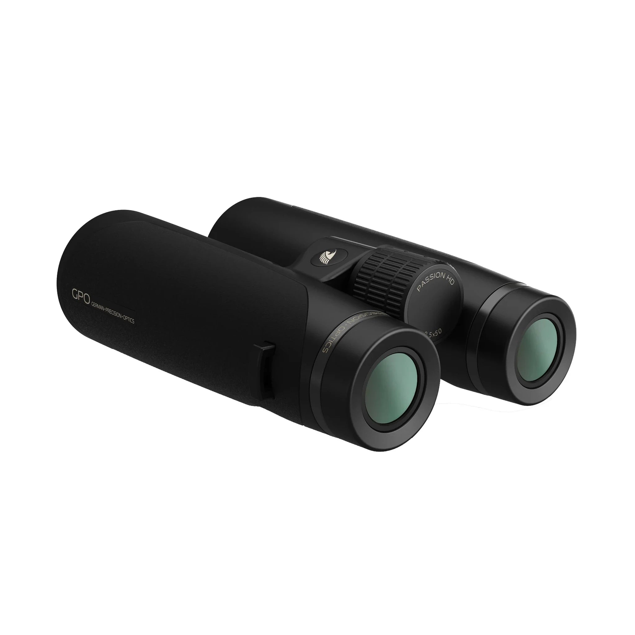 GPO PASSION HD 10×50 Fernglas mit sichtbaren Okularen und Mitteltrieb