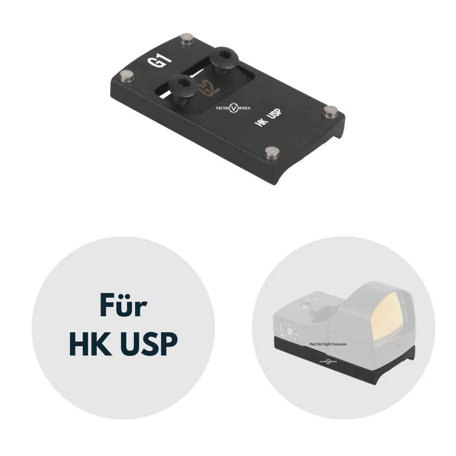 VectorOpticsVector Optics SCRDM - 07 HK USP Montage für Reflexvisiere mit TEK (Docter Sight) Footprint - Black Raptor