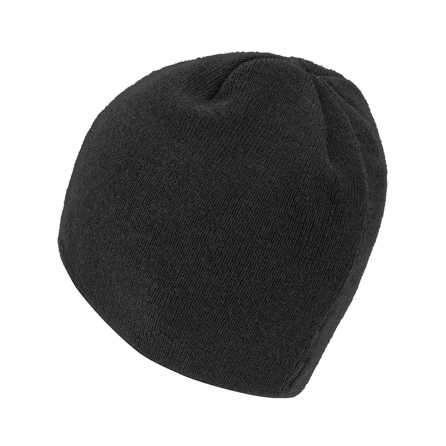 GLOCK Perfection Beanie schwarz – Rückansicht des schwarzen Stricks