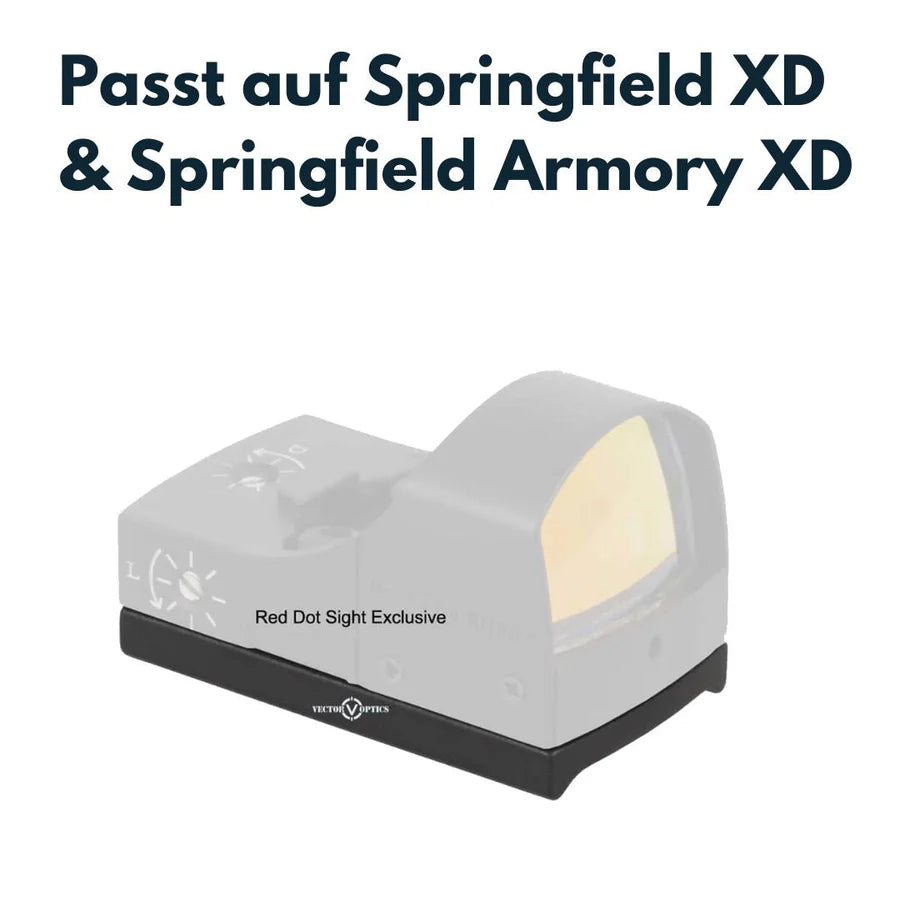 VectorOpticsVector Optics SCRDM - 05 Springfield XD Montage für Reflexvisiere mit TEK (Docter Sight) Footprint - Black Raptor