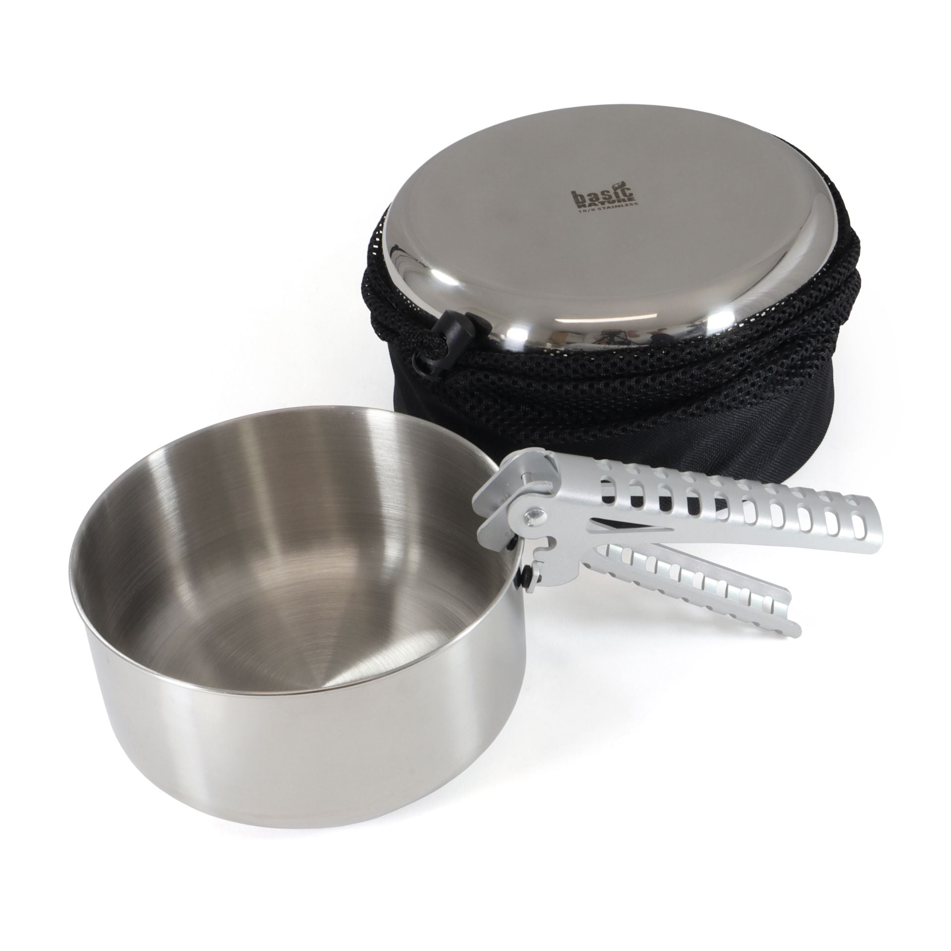 BasicNature Biwak Edelstahl 1 – Kochset