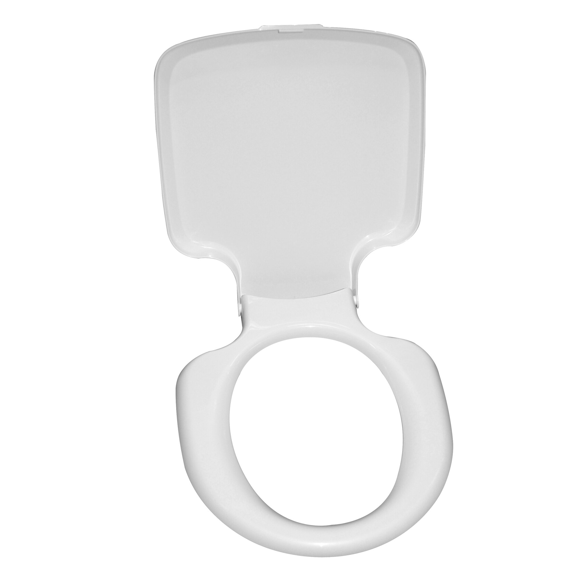 Toilettensitz mit Deckel, grauweiß