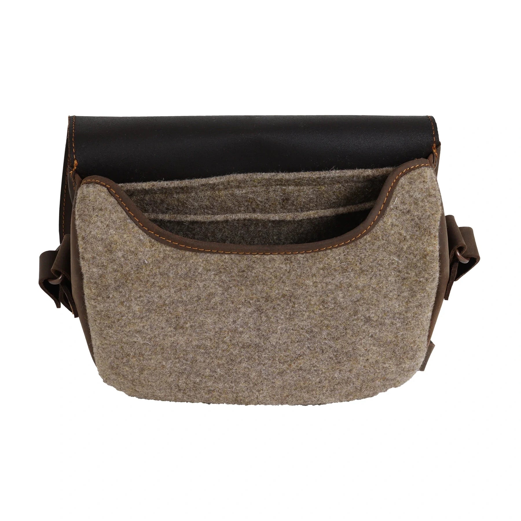 AKAH klassische Jagdtasche aus Wollfilz und Rangerleder – Produktansicht 2