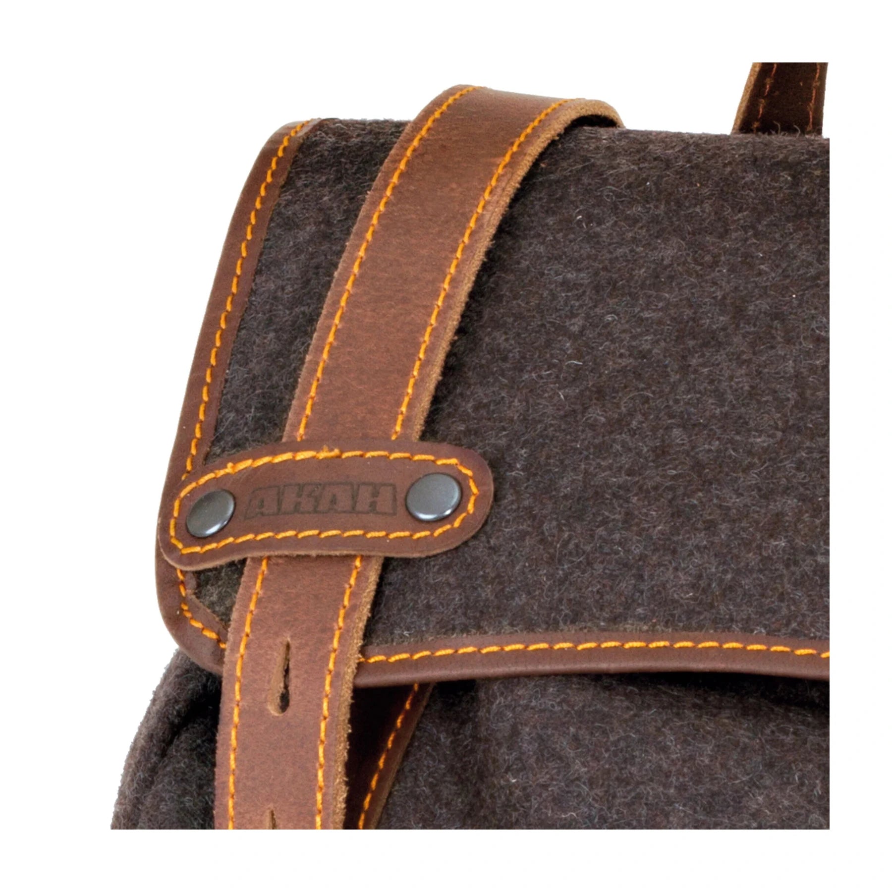 AKAH Wanderrucksack Ranger aus Loden und Büffelleder – Produktansicht 2