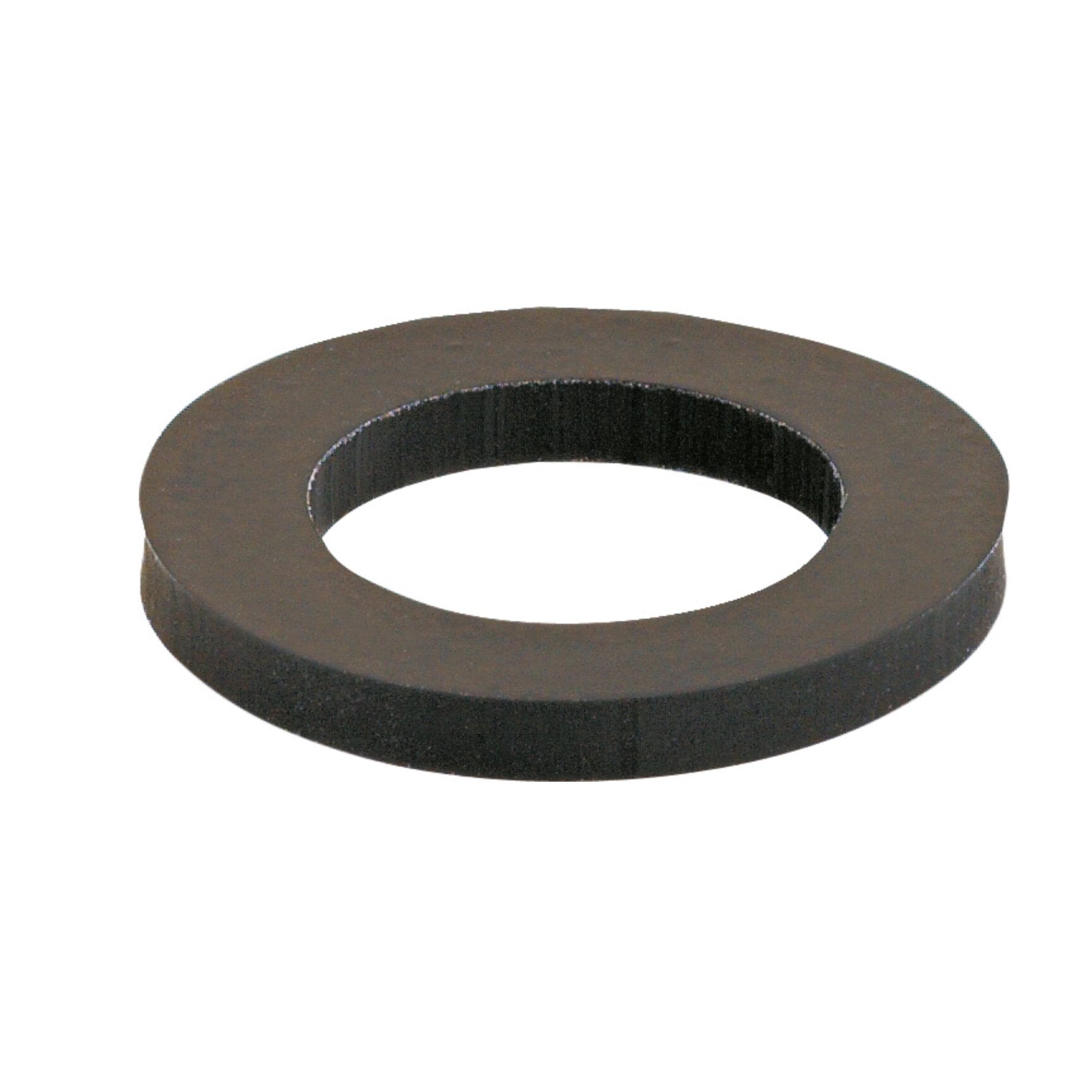 Runde braune Dichtung in Ringform mit innerem Loch, flache Bauweise, geeignet als Flaschenanschluss-Dichtung (GF) Alu