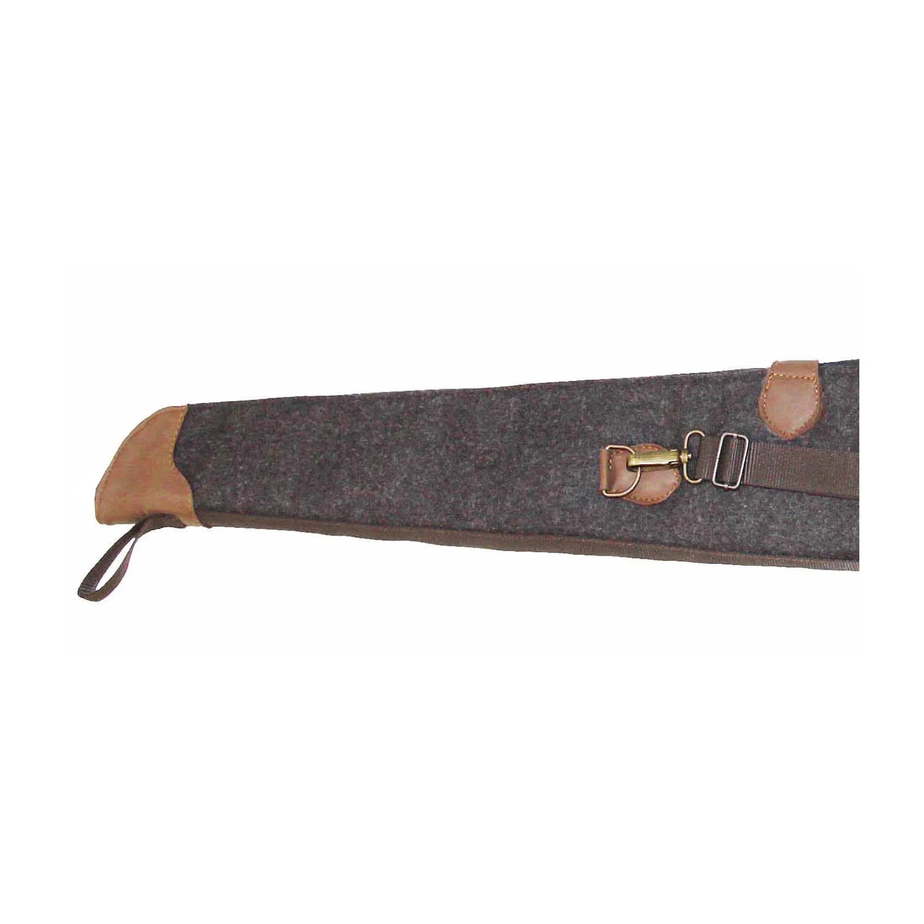 AKAH Flintenfutteral 128 cm · Loden, Elchleder und Trageriemen