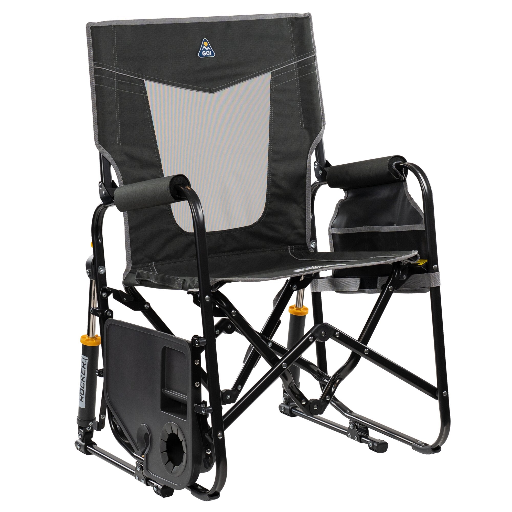 Camping-Schaukelstuhl Stowaway Rocker™ mit Tisch, anthrazit