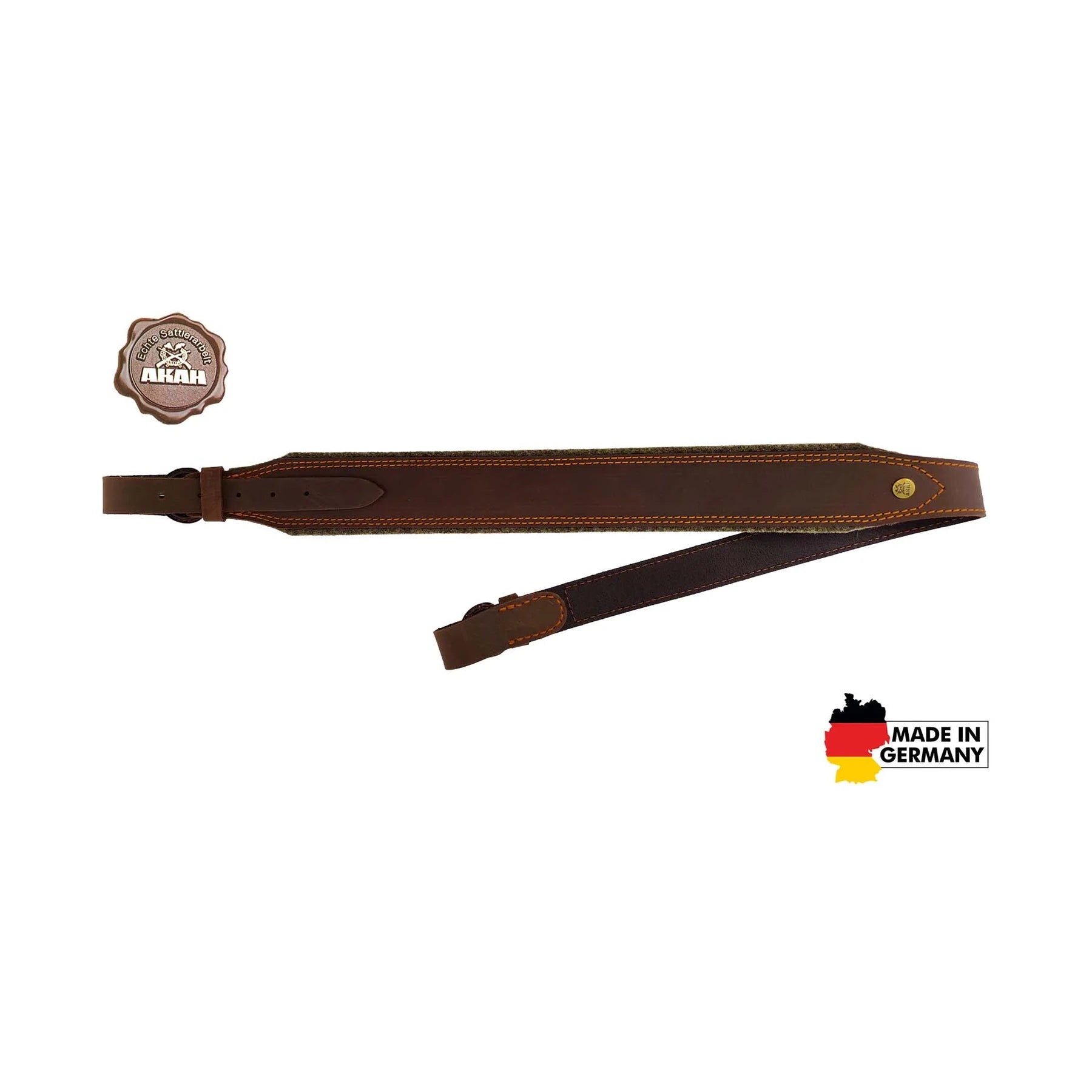 AKAH Pull-up-Leder-Gewehrriemen mit Wollfilz – Produktansicht 3