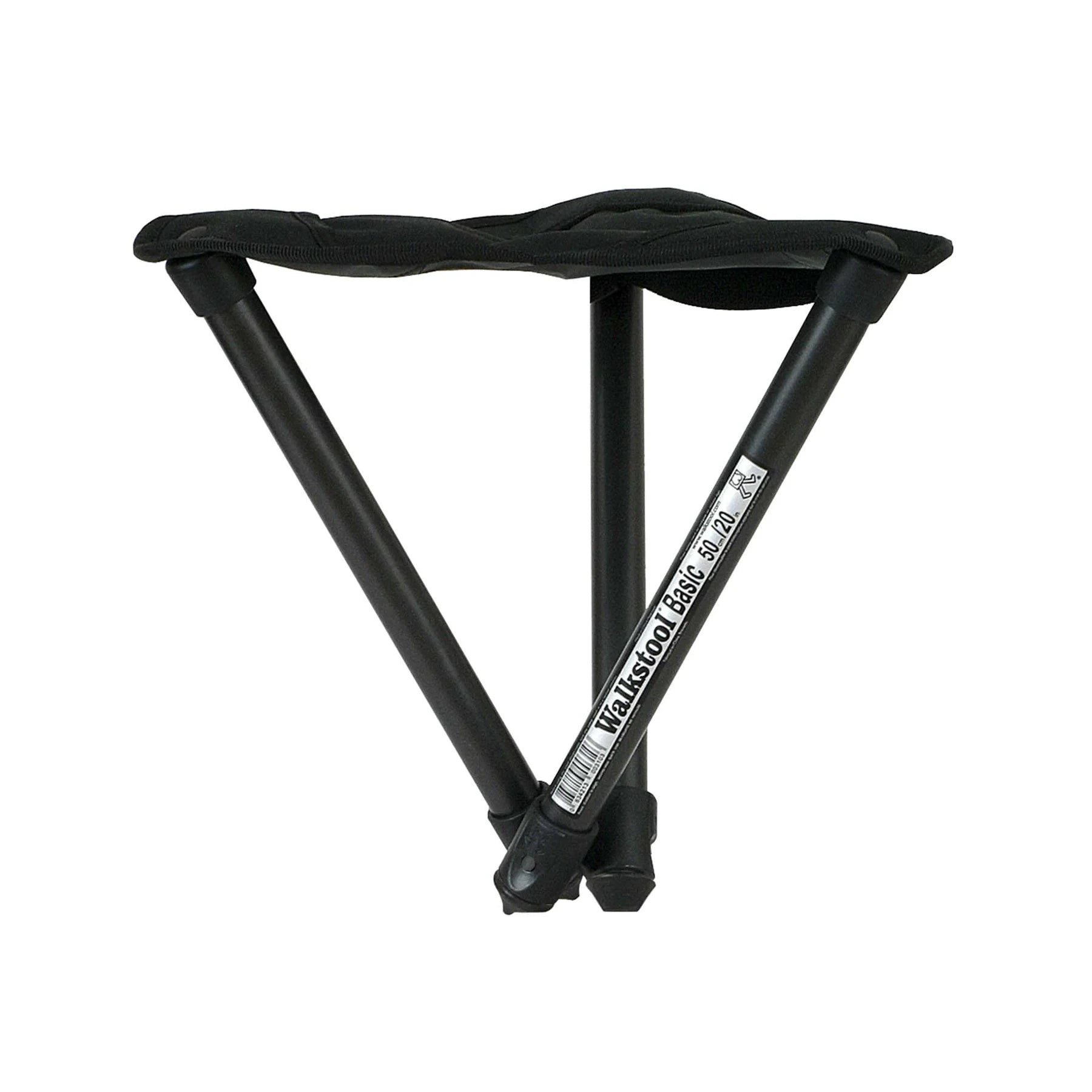 Walkstool Comfort 75 in niedriger Sitzposition mit eingefahrenen Teleskopbeinen