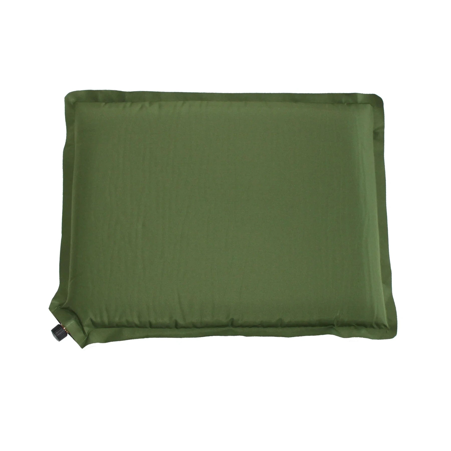 AKAH selbstaufblasendes Thermositzkissen in Oliv mit Ventil · 40 × 30 cm