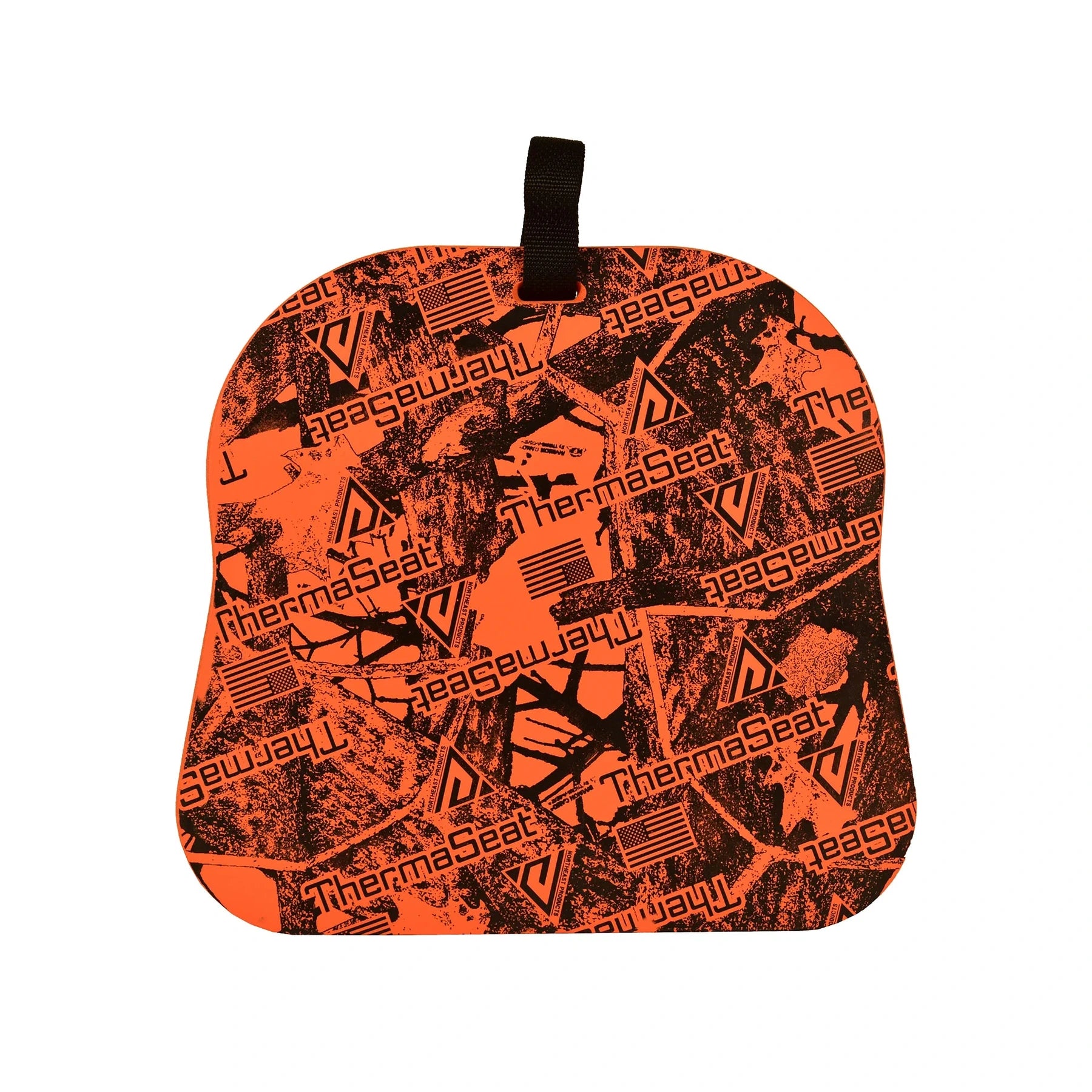 AKAH Sitzkissen Orange aus wasserabweisendem Polyschaum · 33 × 35 cm
