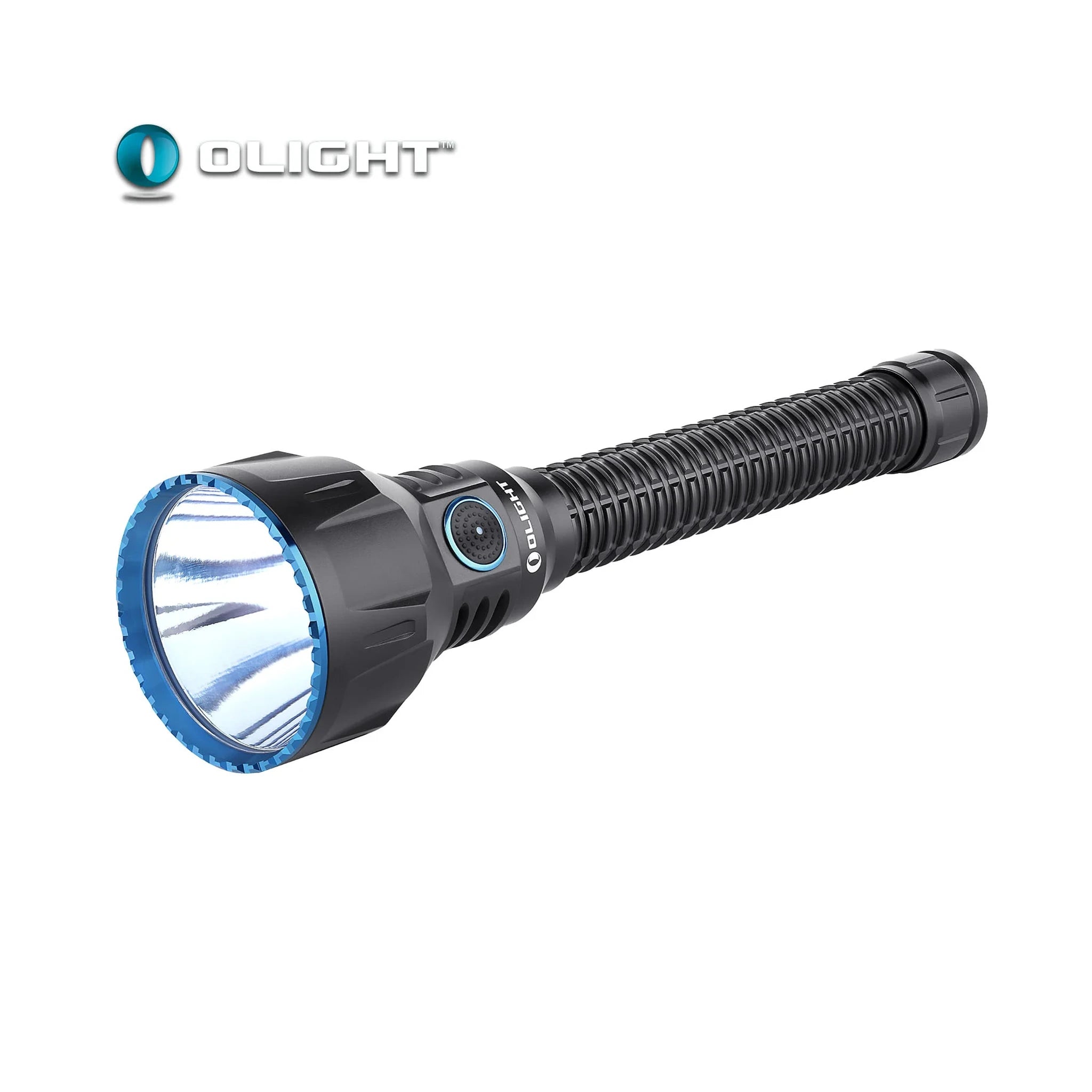 Olight Javelot Turbo Fernlicht-Taschenlampe schwarz · Hauptansicht mit großem Reflektor