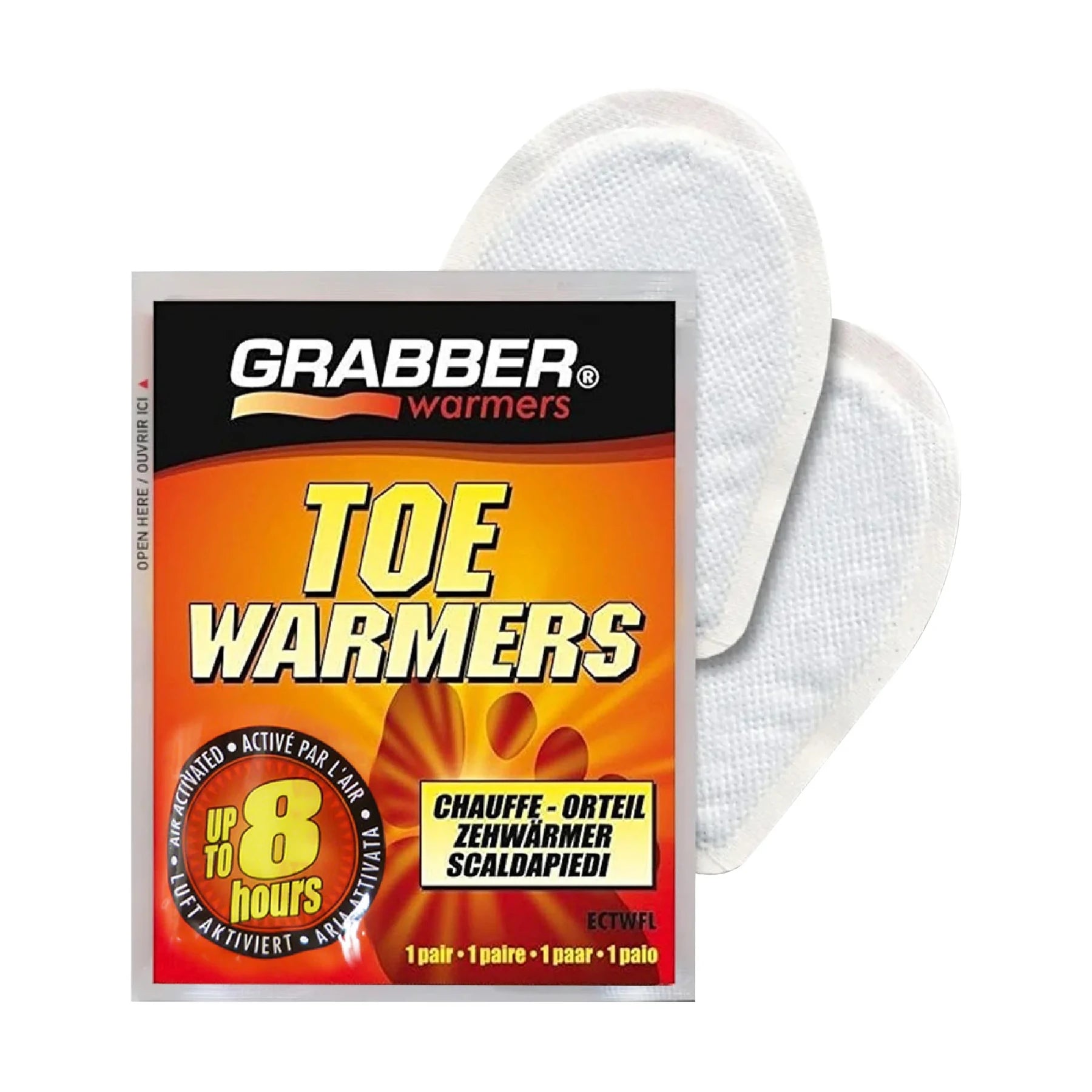 Grabber Zehenwärmer mit Klebefläche – Produktansicht 1