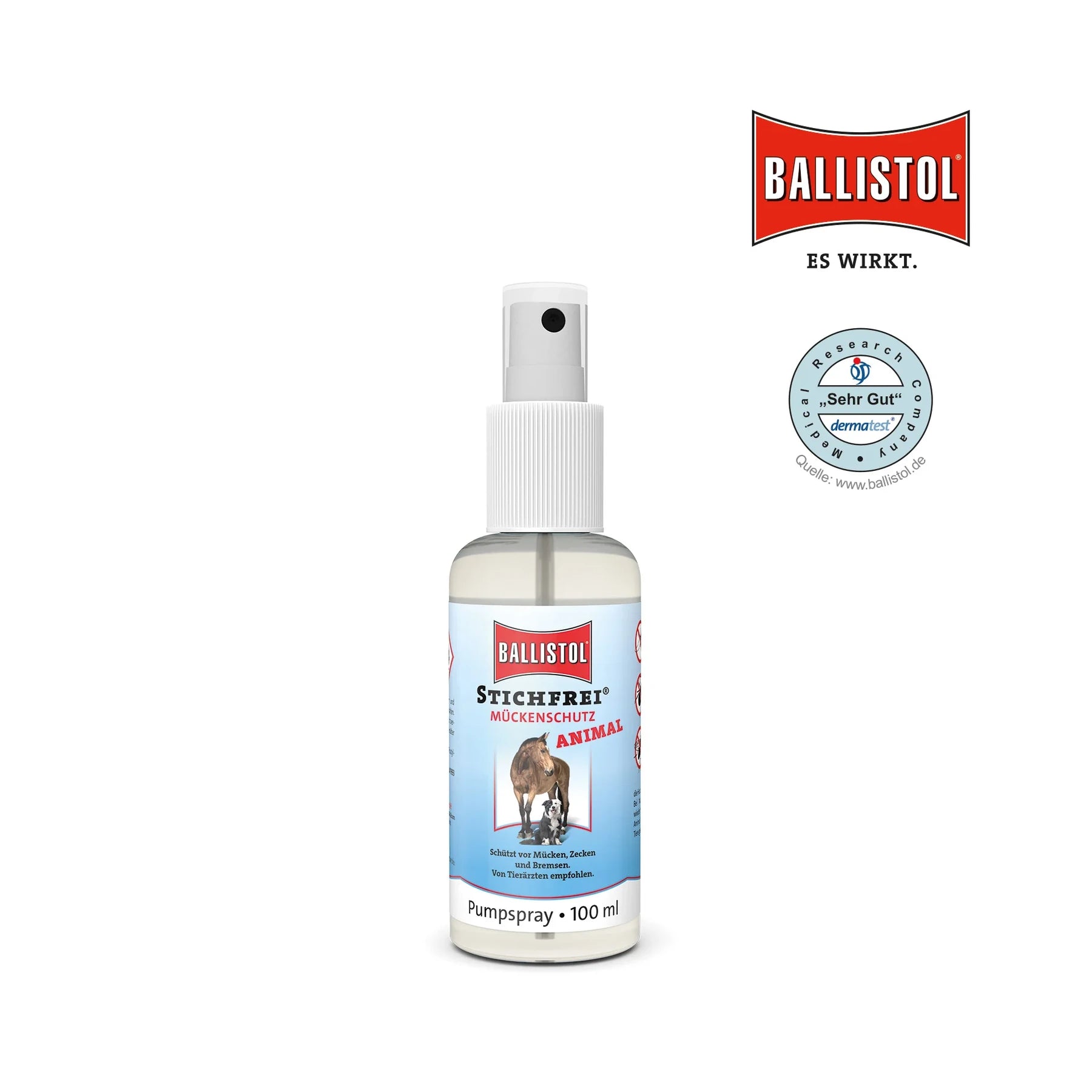 Ballistol Stichfrei Animal Insektenschutz für Hund und Pferd 100 ml – Produktansicht 1